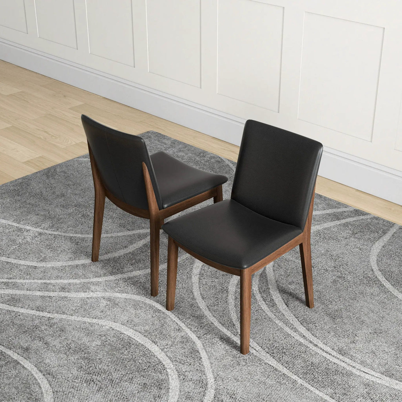 Laura - Mid-Century Modern Solid Wood Dining Chair (Set of 2) by Unique Piece Furniture