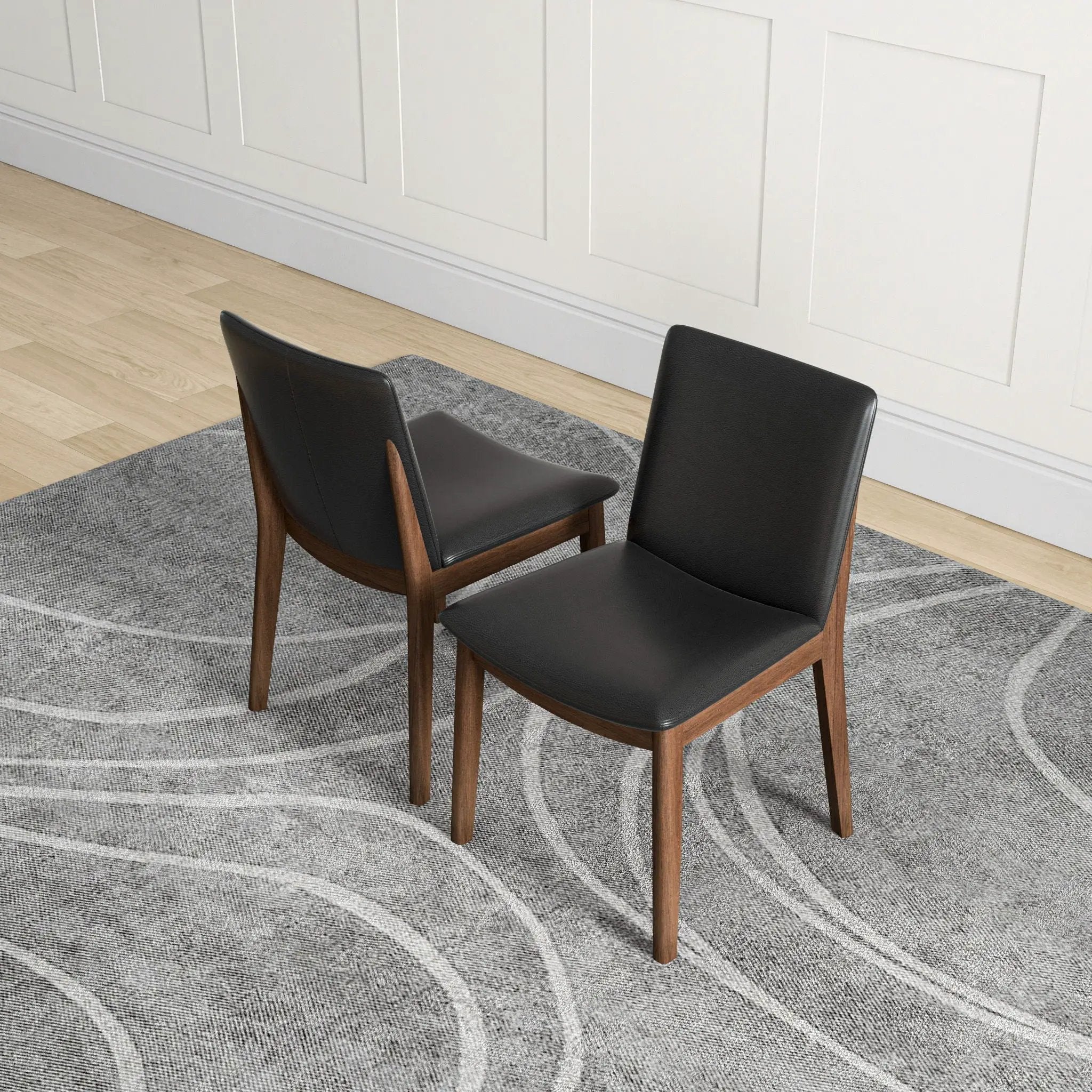 Laura - Mid-Century Modern Solid Wood Dining Chair (Set of 2) by Unique Piece Furniture