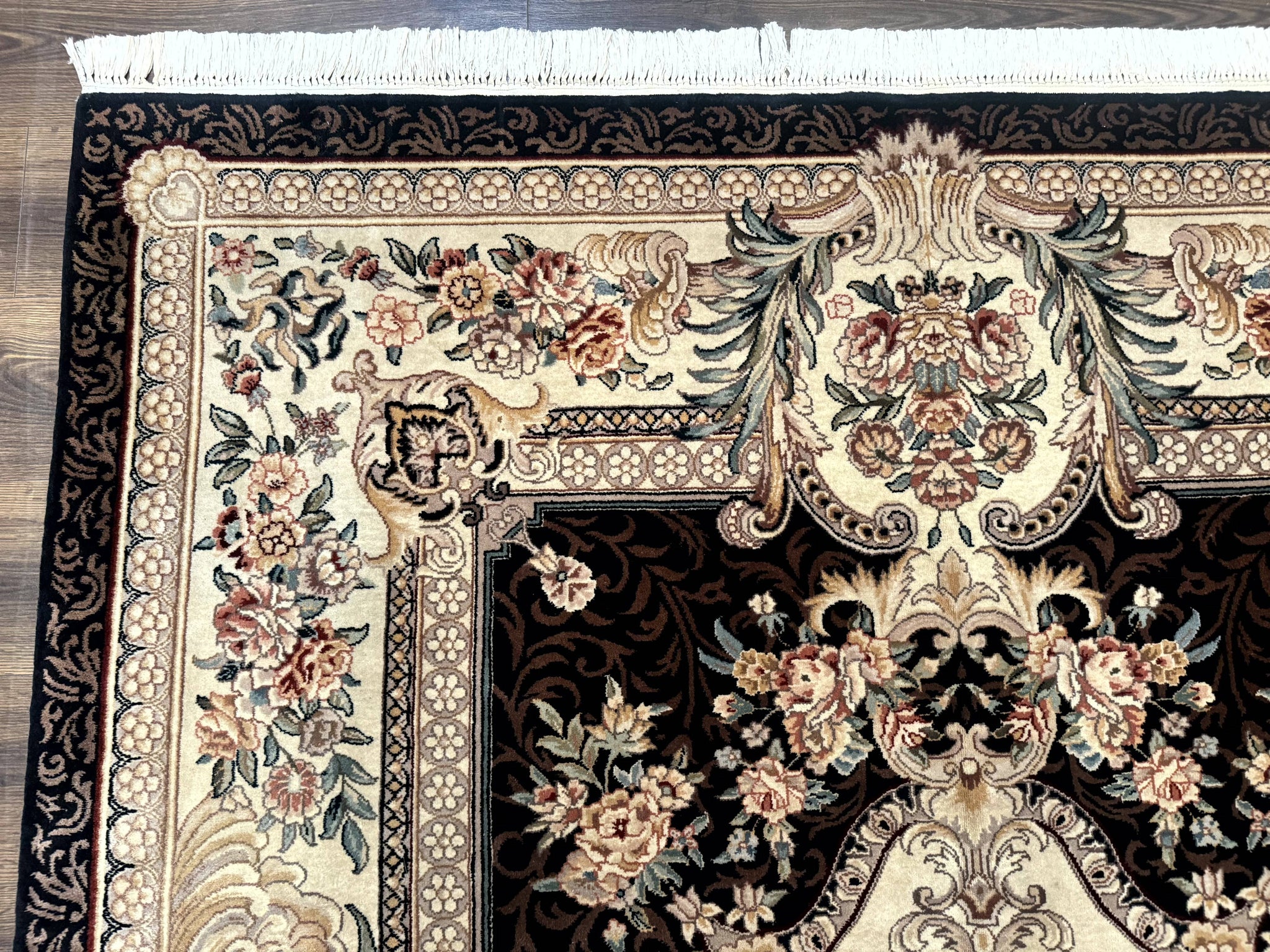 Aubusson Rug 6x9, European Design, Fine 170 KPSI, Elegant Carpet by Jewel Rugs