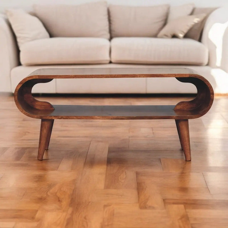 Solid Wood Amaya Nordic Style Coffee Table by HouseOfZazla
