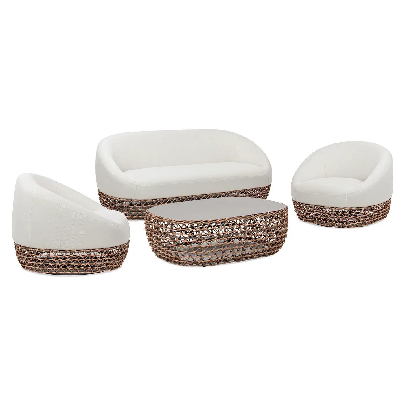 Willow - Upholstered Patio Deep Seating Sofa by HouseOfZazla