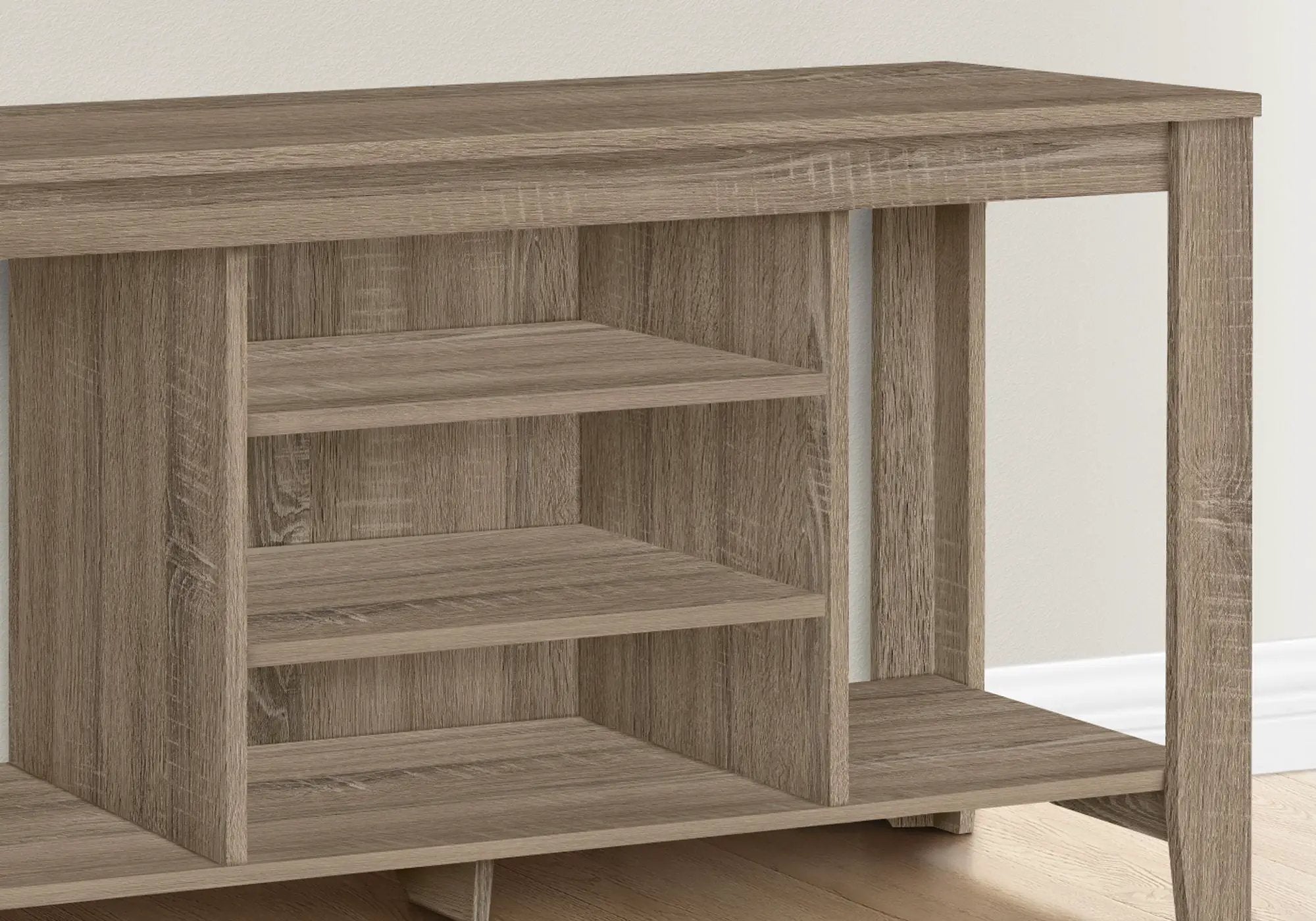 TV Stand, Console, Media Entertainment Center, Versatile Storage Shelves by HouseOfZazla