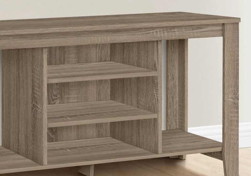 TV Stand, Console, Media Entertainment Center, Versatile Storage Shelves by HouseOfZazla