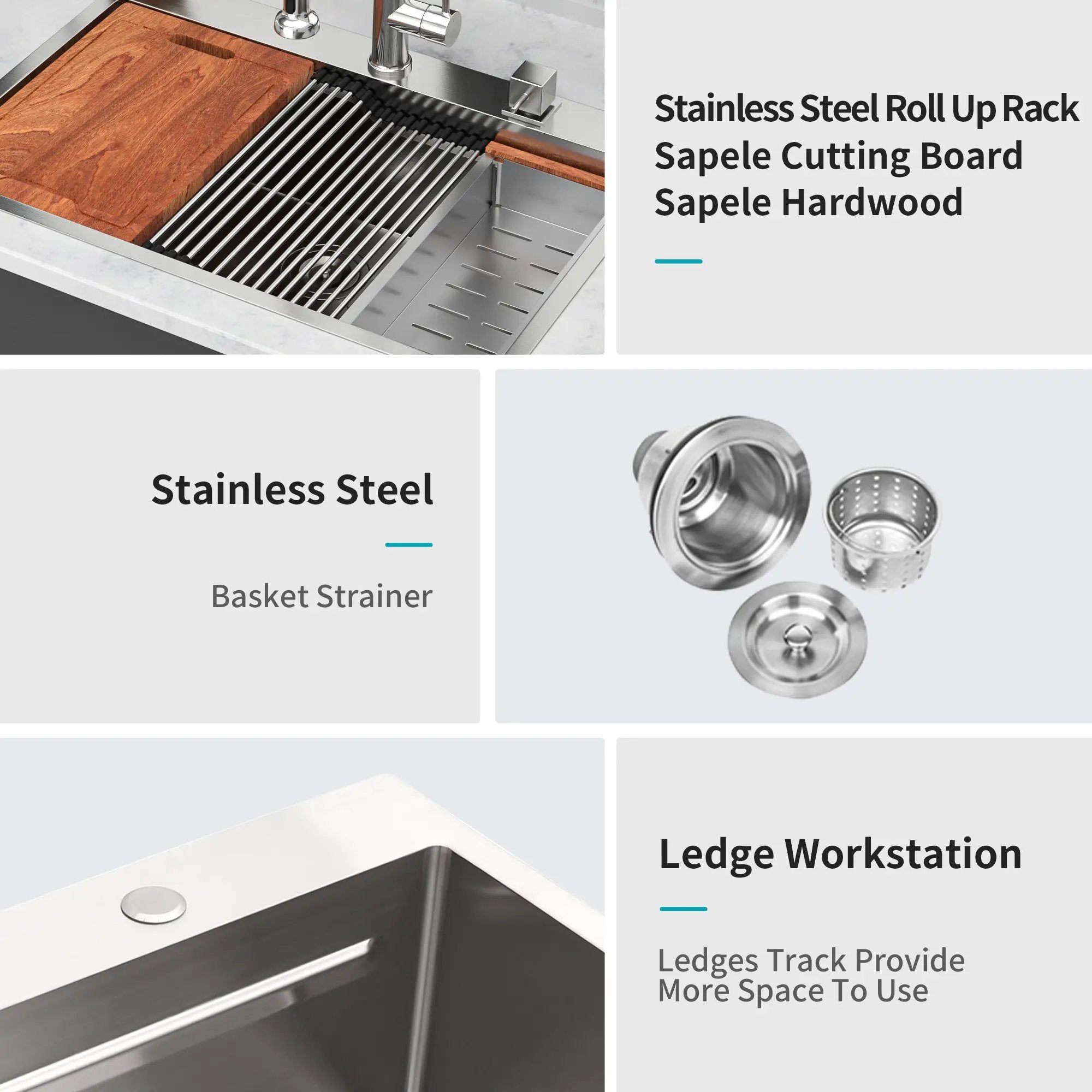 33" Drop In Kitchen Sink by HouseOfZazla
