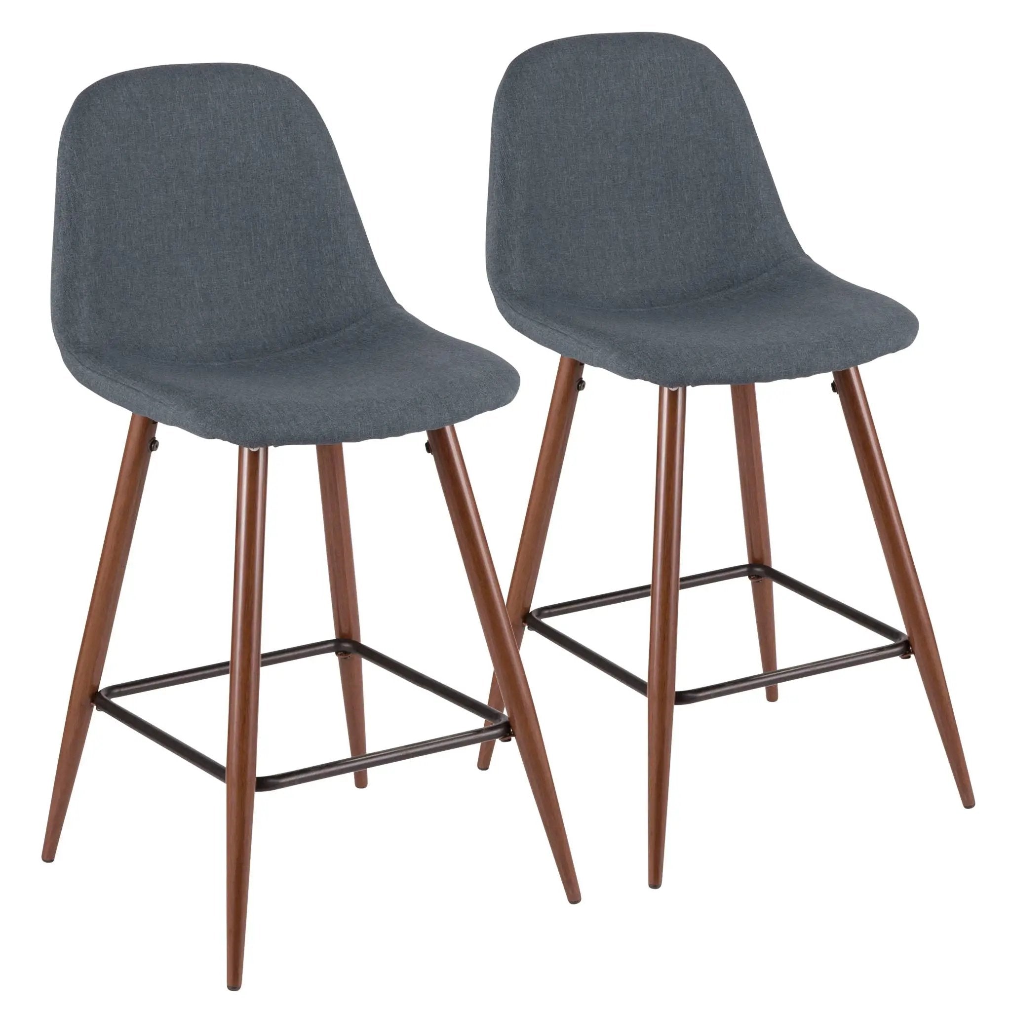 Pebble - Mid Century Modern Counter Stool (Set of 2) by HouseOfZazla