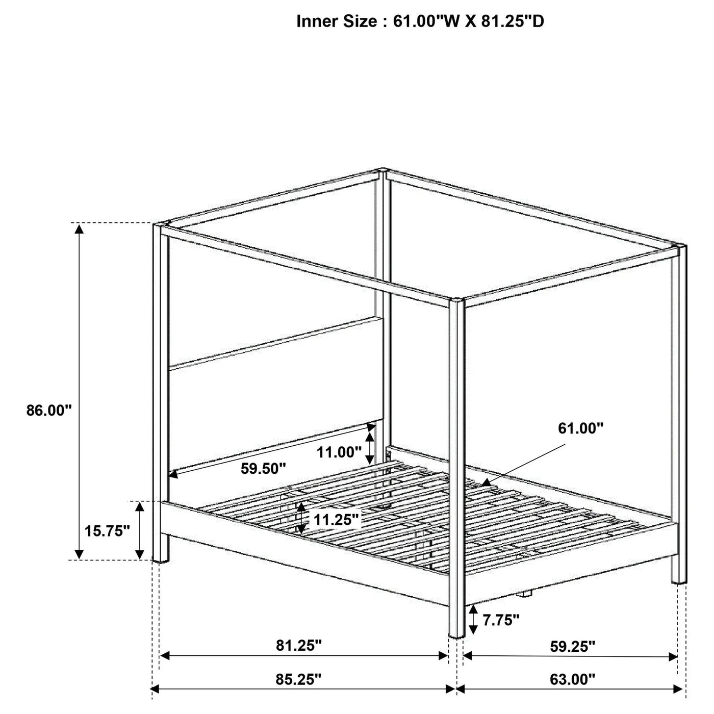 Mellie - Canopy Bed by HouseOfZazla
