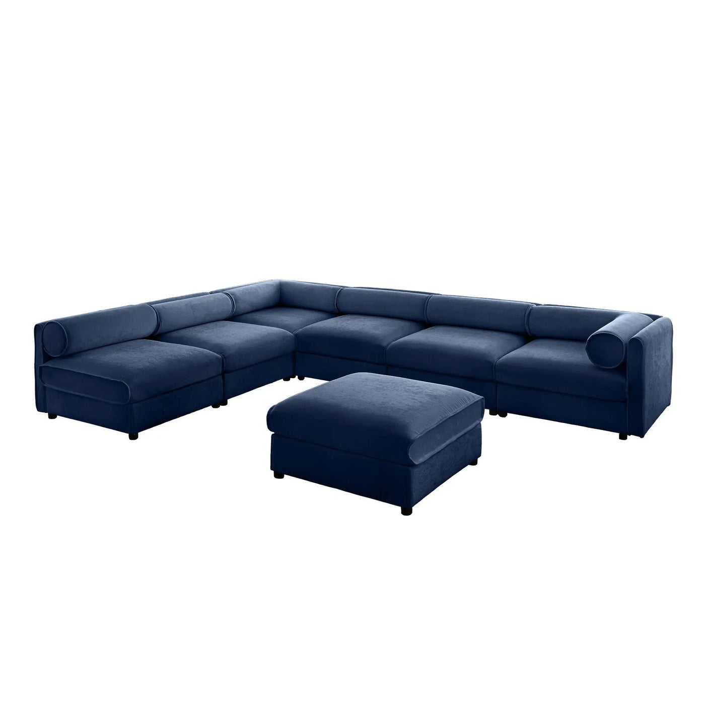 Modern Modular Sectional Sofa With Storag, Contemporary Cylindrical Design by Unique Piece Furniture