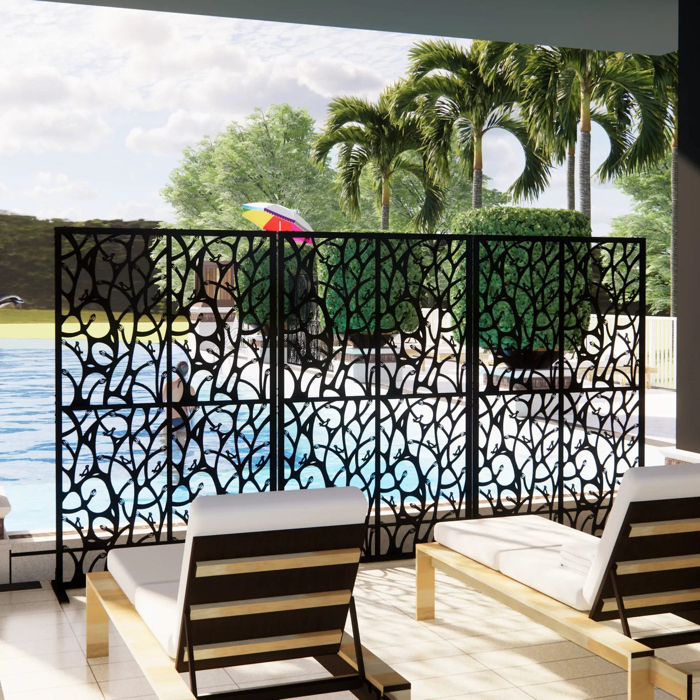 Metal Privacy Screens by HouseOfZazla