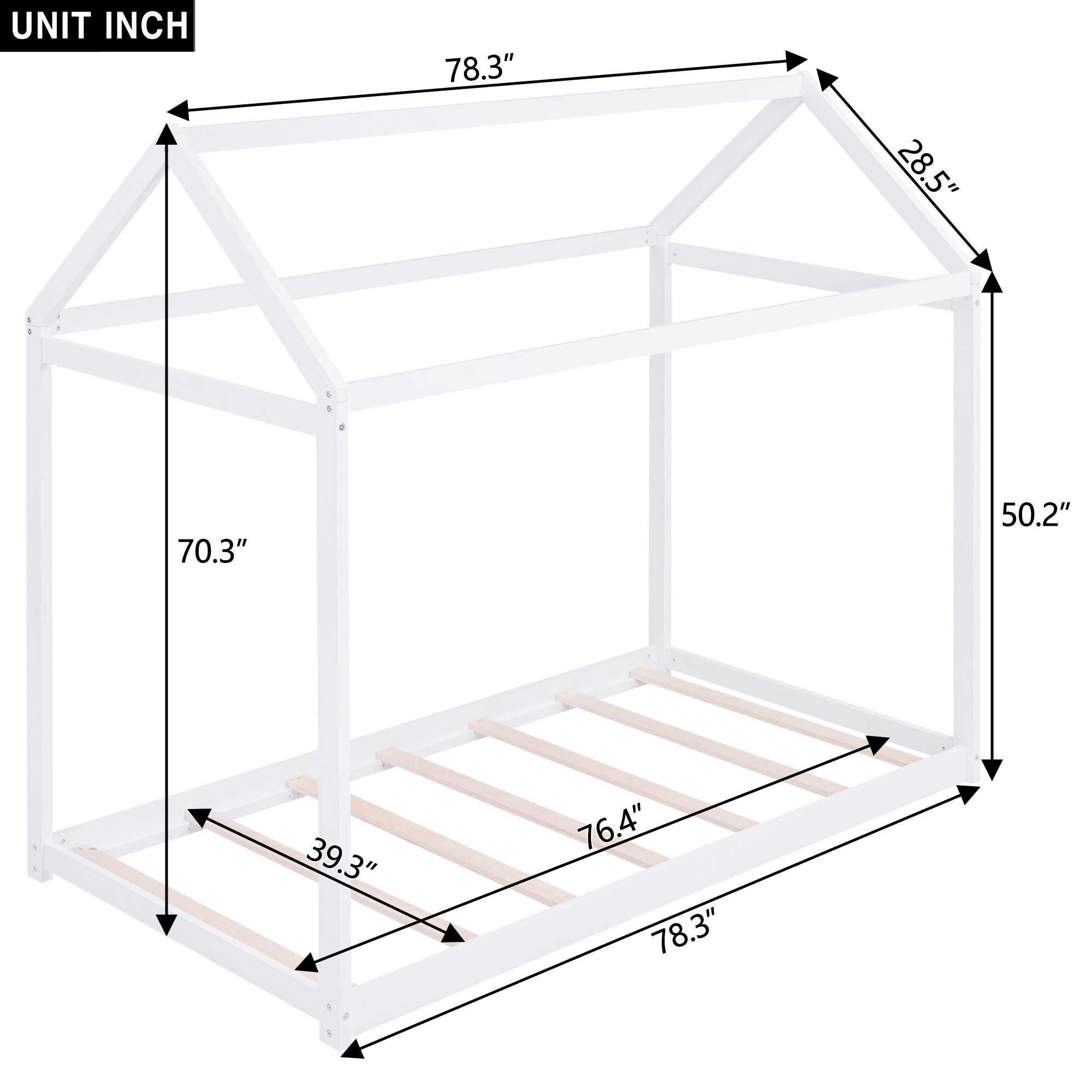 Wooden House Shaped Bed by HouseOfZazla