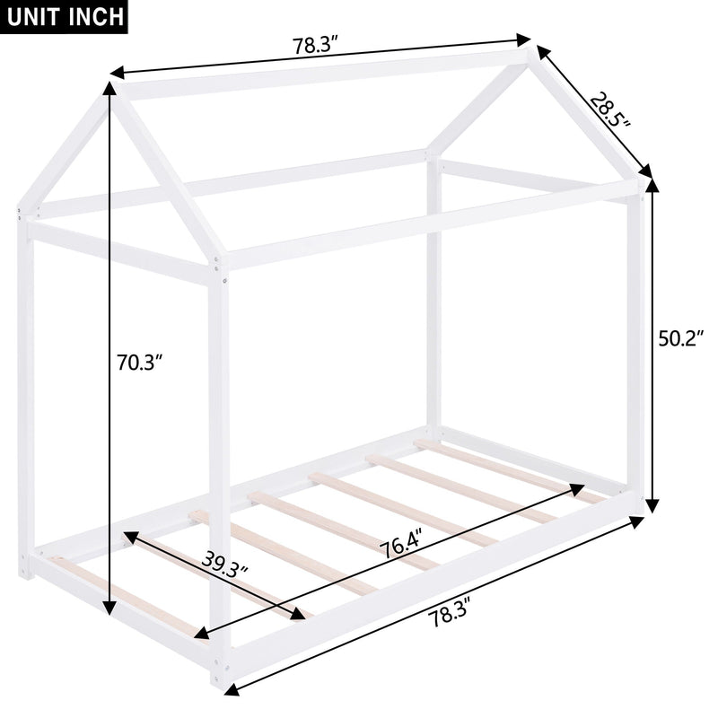 Wooden House Shaped Bed by HouseOfZazla