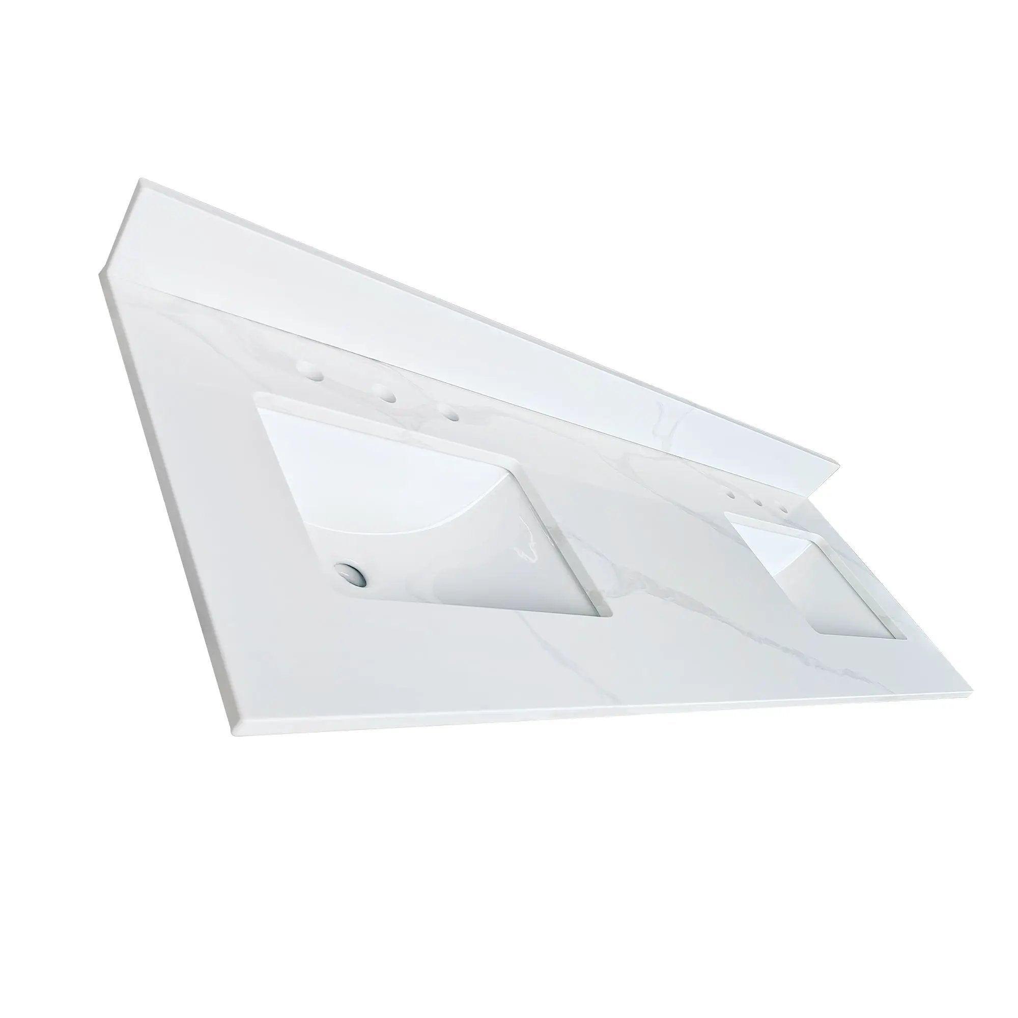 61-Inch Quartz Double Bathroom Vanity Top by HouseOfZazla