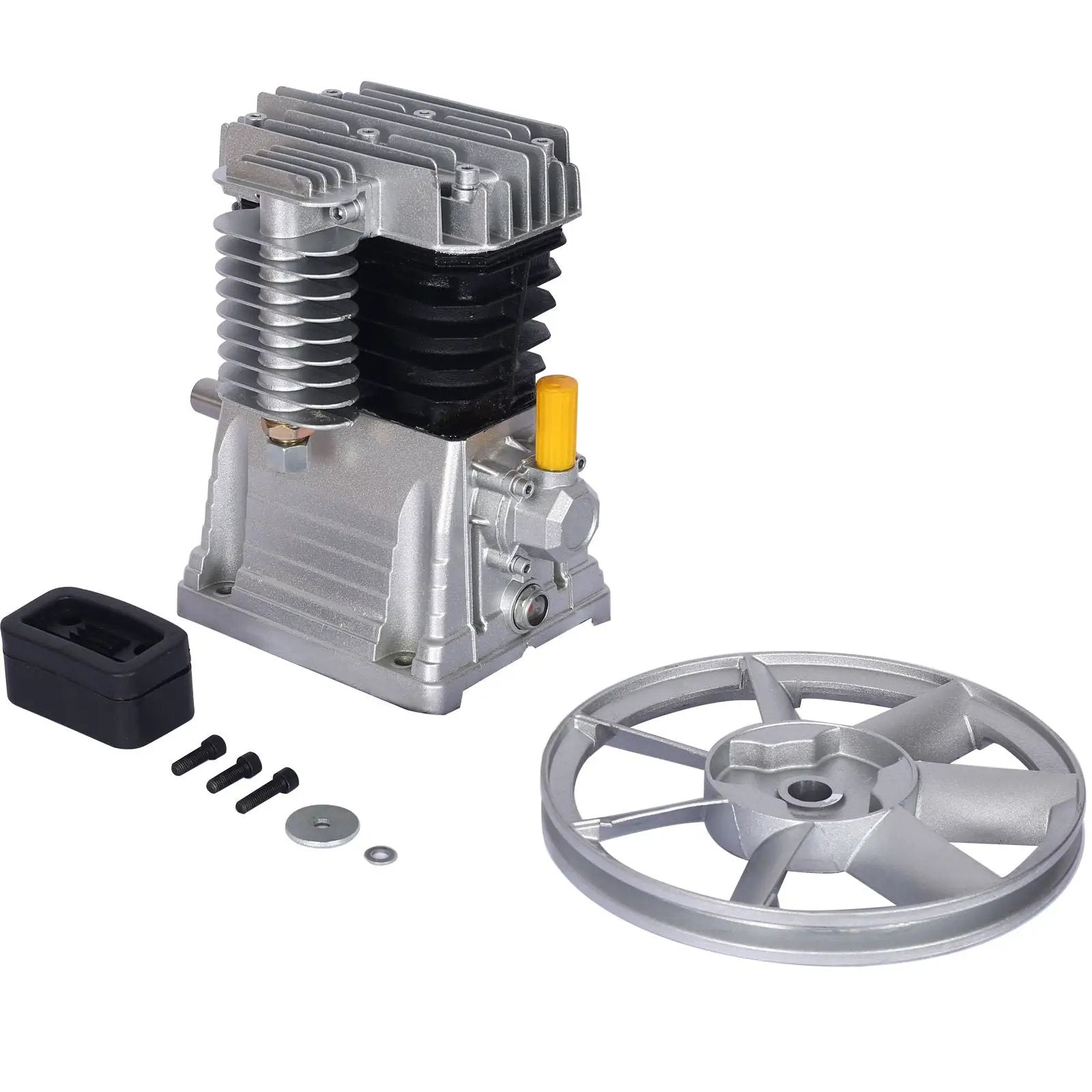 Piston 3Hp Air Compressor Head Pump 2.2Kw 115Psi - Silver by HouseOfZazla