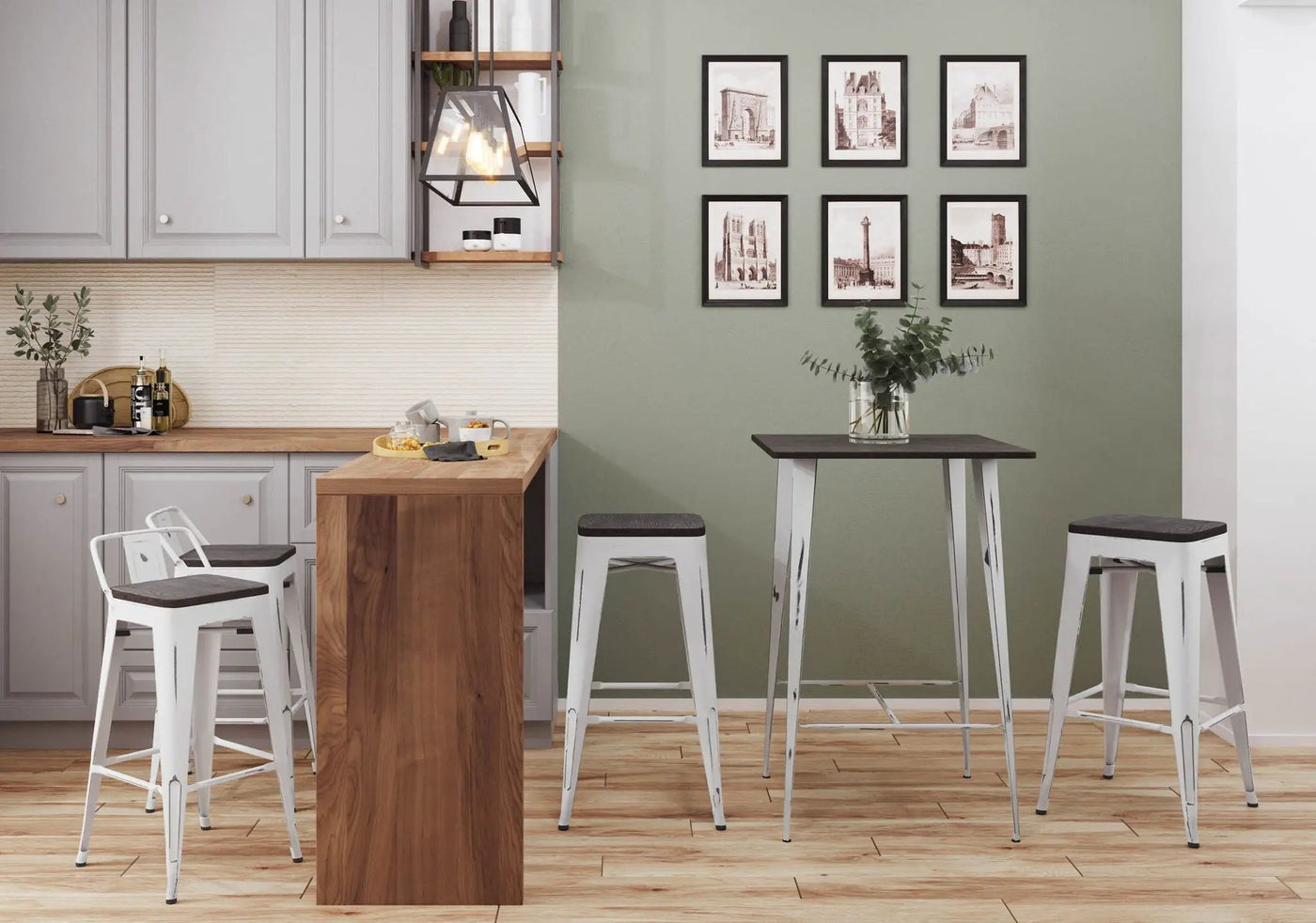 Oregon - Contemporary Barstool (Set of 2) by HouseOfZazla