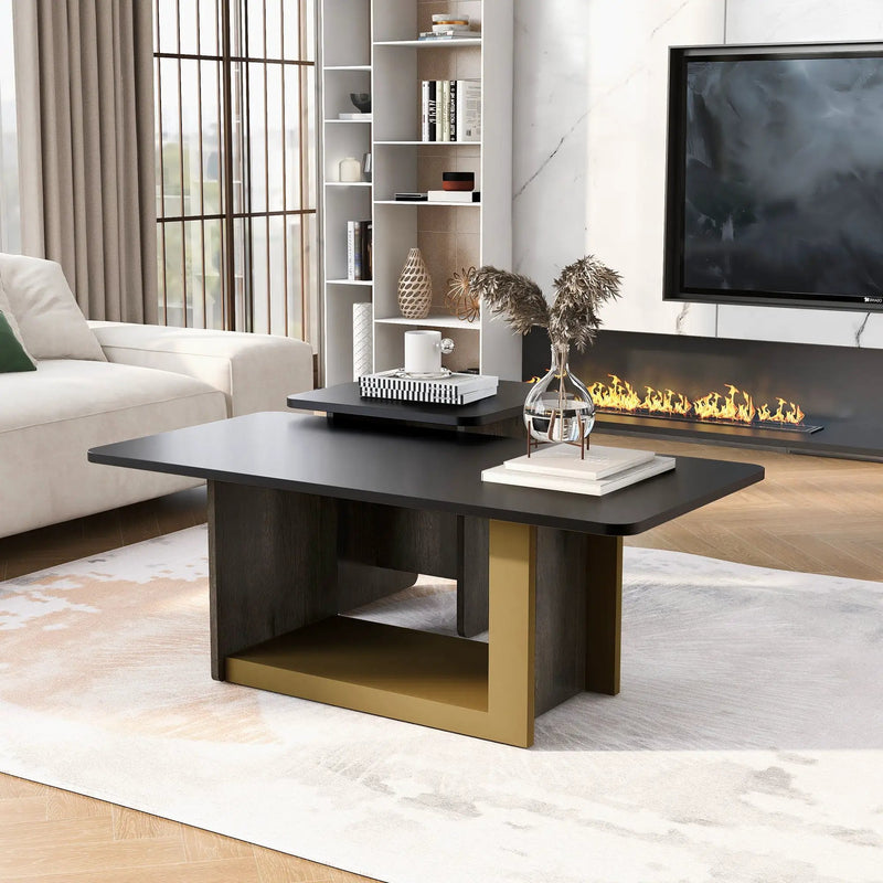 Small Square Coffee Table With End Table (Set of 2) by Unique Piece Furniture