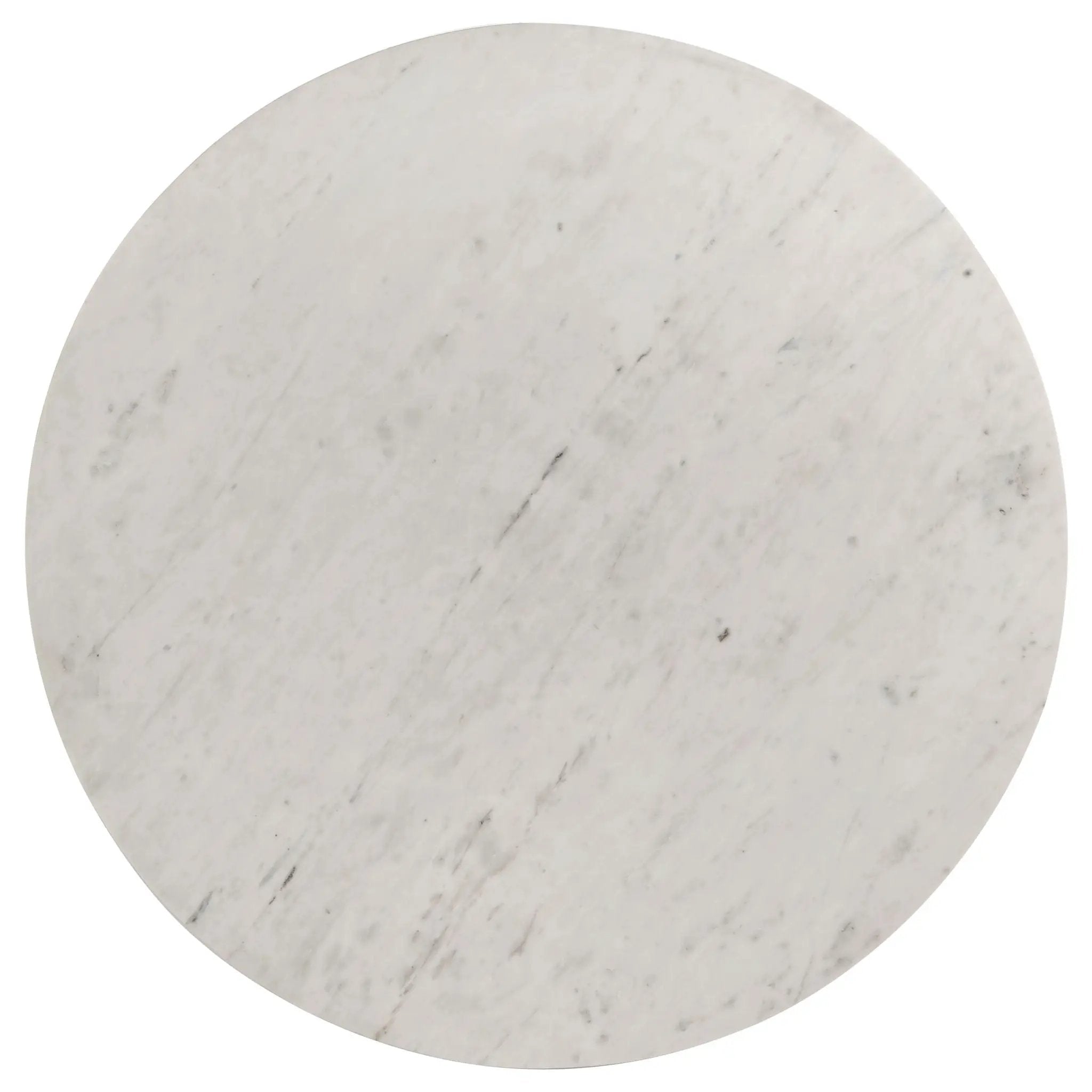 Astoria Round Genuine Marble Coffee Table White by Unique Piece Furniture