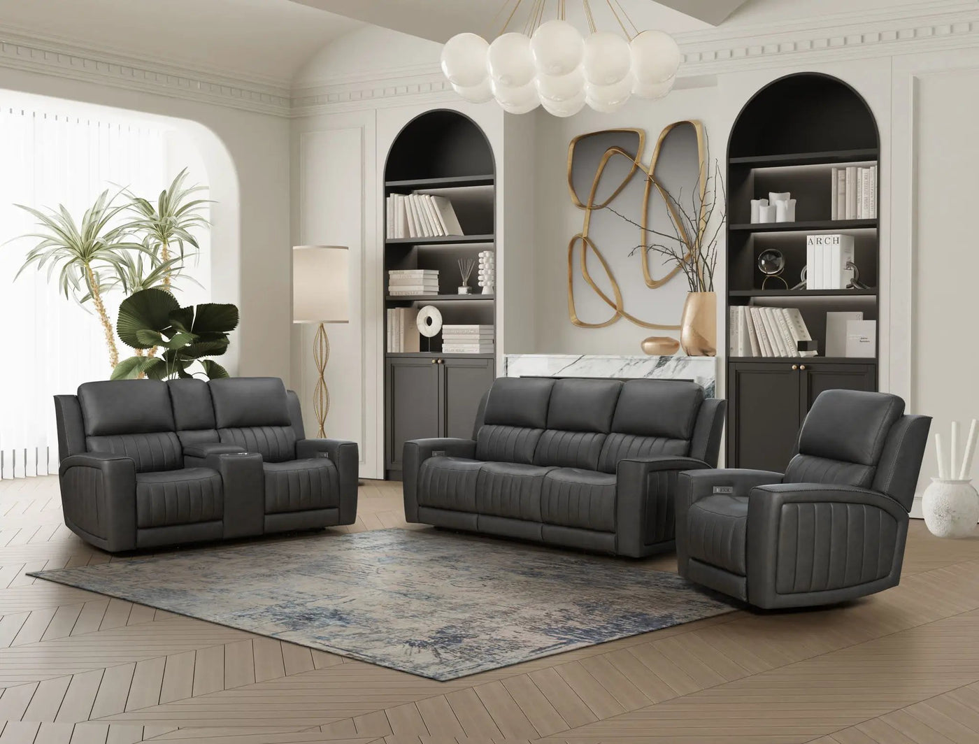 Pierce - Power Recliner With Power Recline, Power Headrest, Power Lumbar Zero Gravity, Lumbar by Unique Piece Furniture