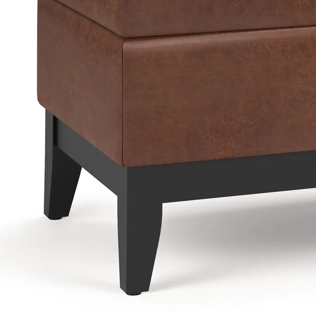 Oregon - Contemporary Storage Ottoman Bench With Tray by HouseOfZazla
