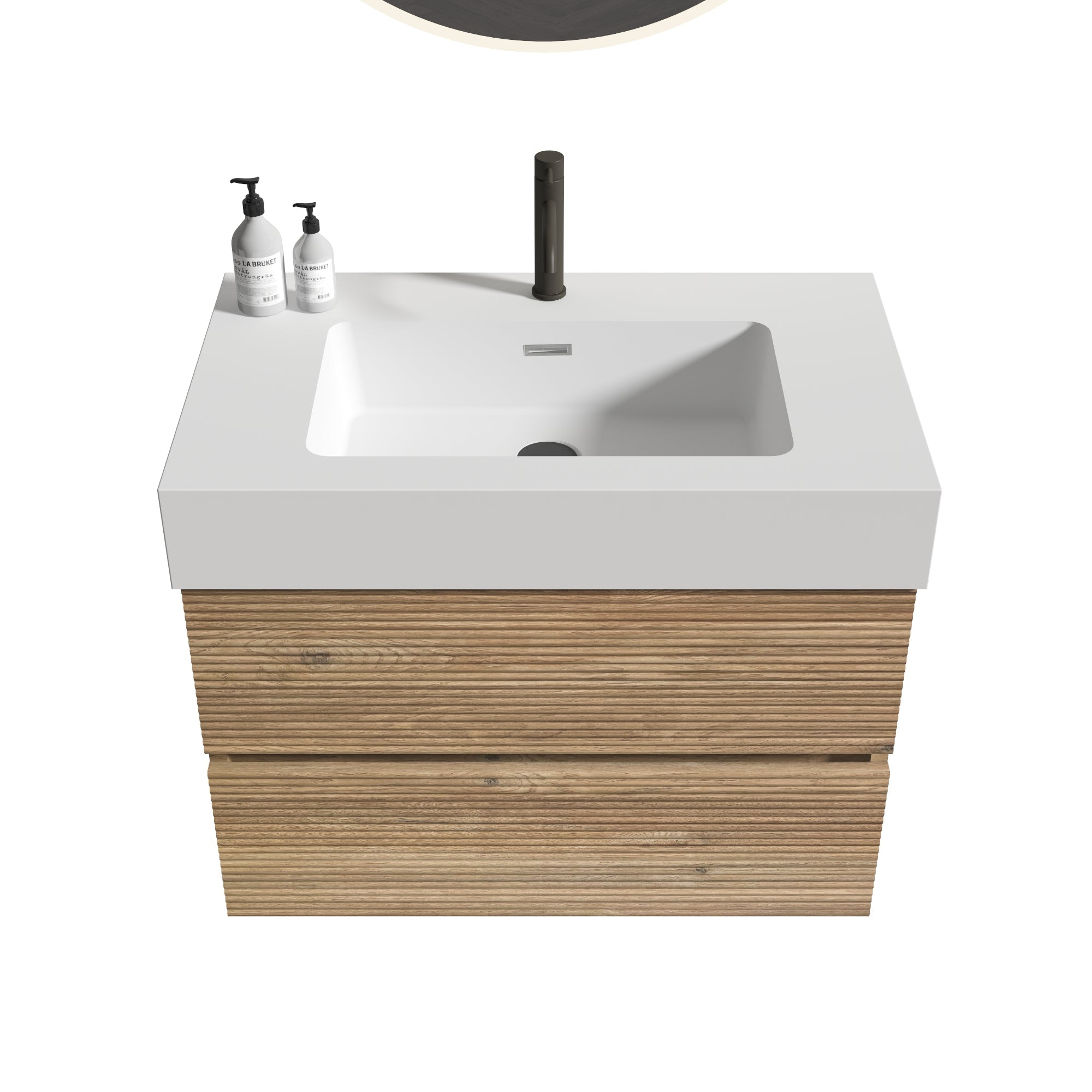 Grace 30 Rough Oak Wall-Mounted Bathroom Vanity by HouseOfZazla