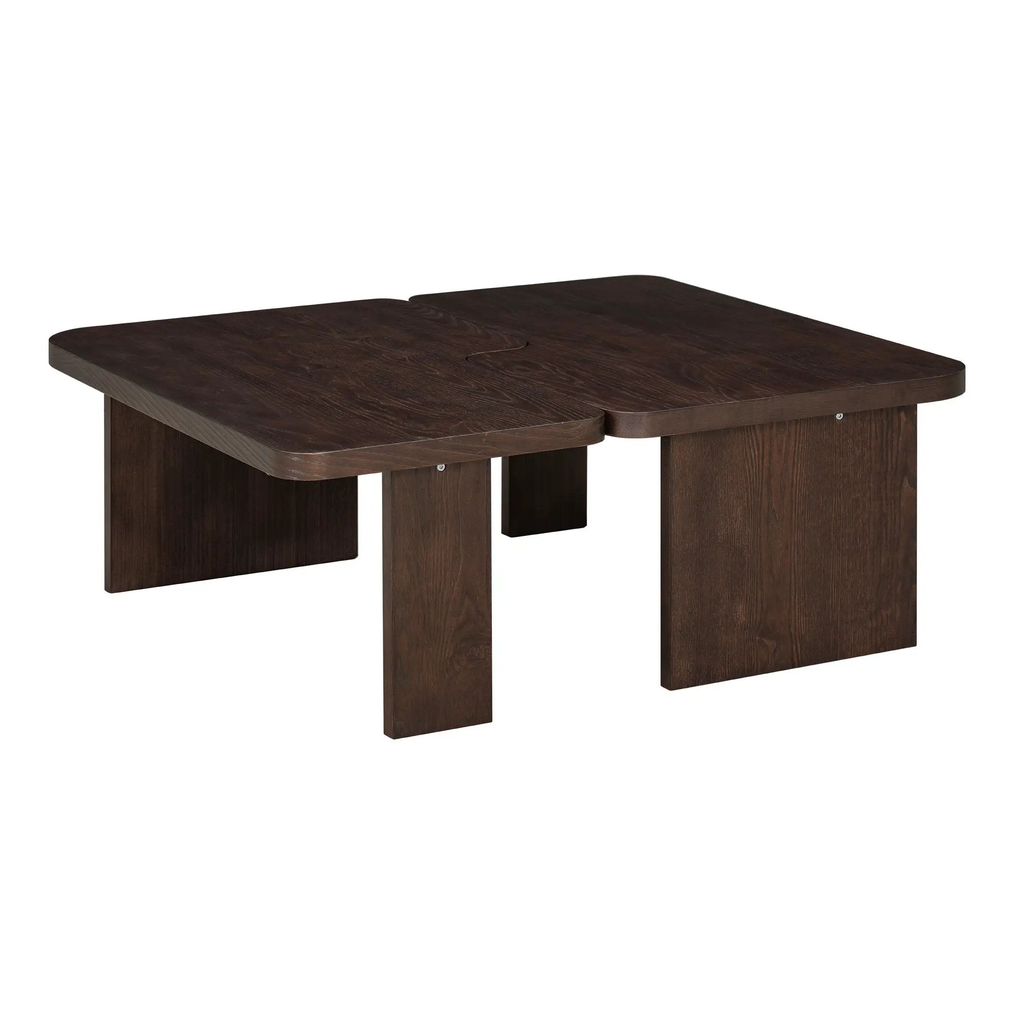 Modern Minimalist Coffee Table Set With Splicing Design by Unique Piece Furniture