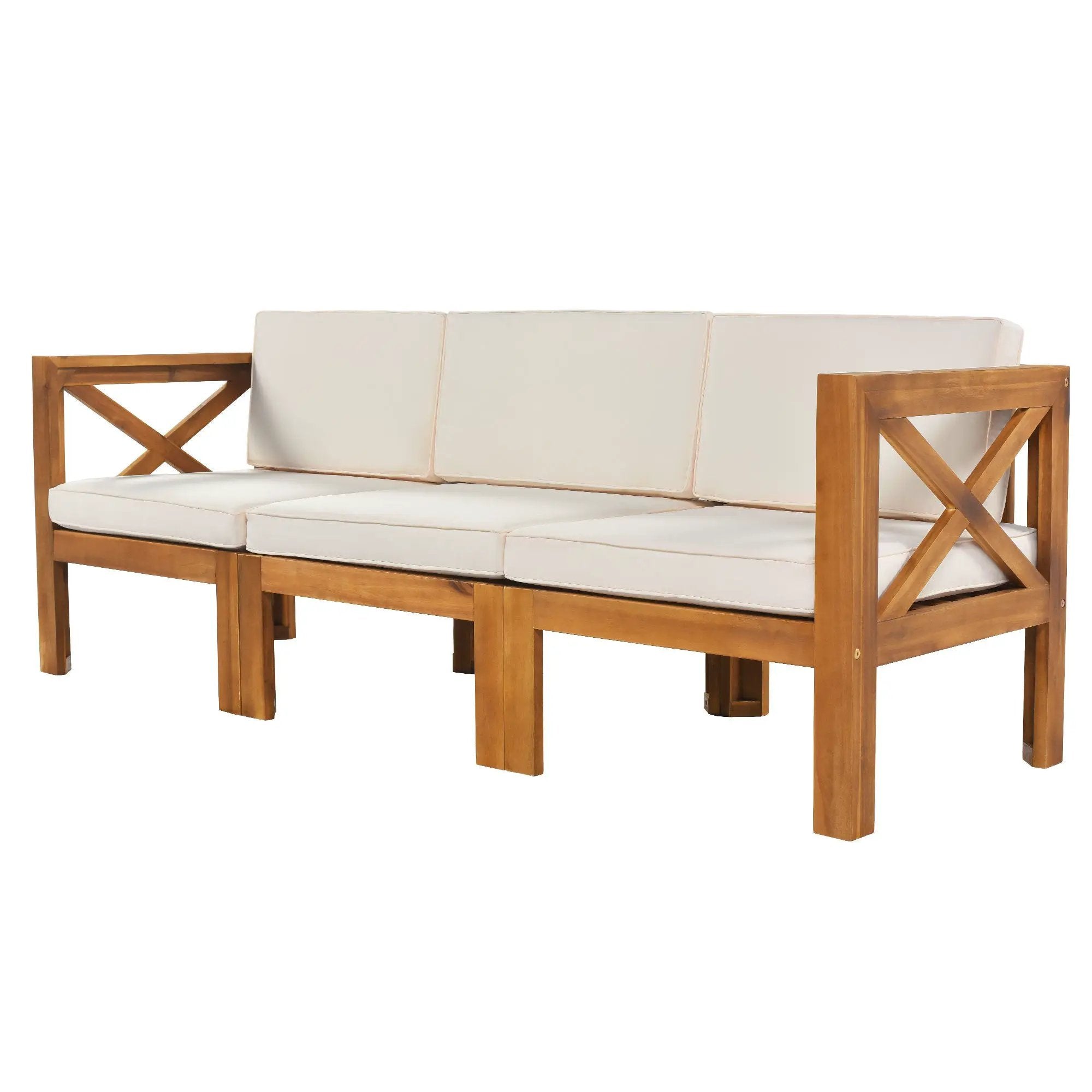 Topmax Outdoor Patio Wood 5-Piece Sectional Sofa Seating Group Set by HouseOfZazla