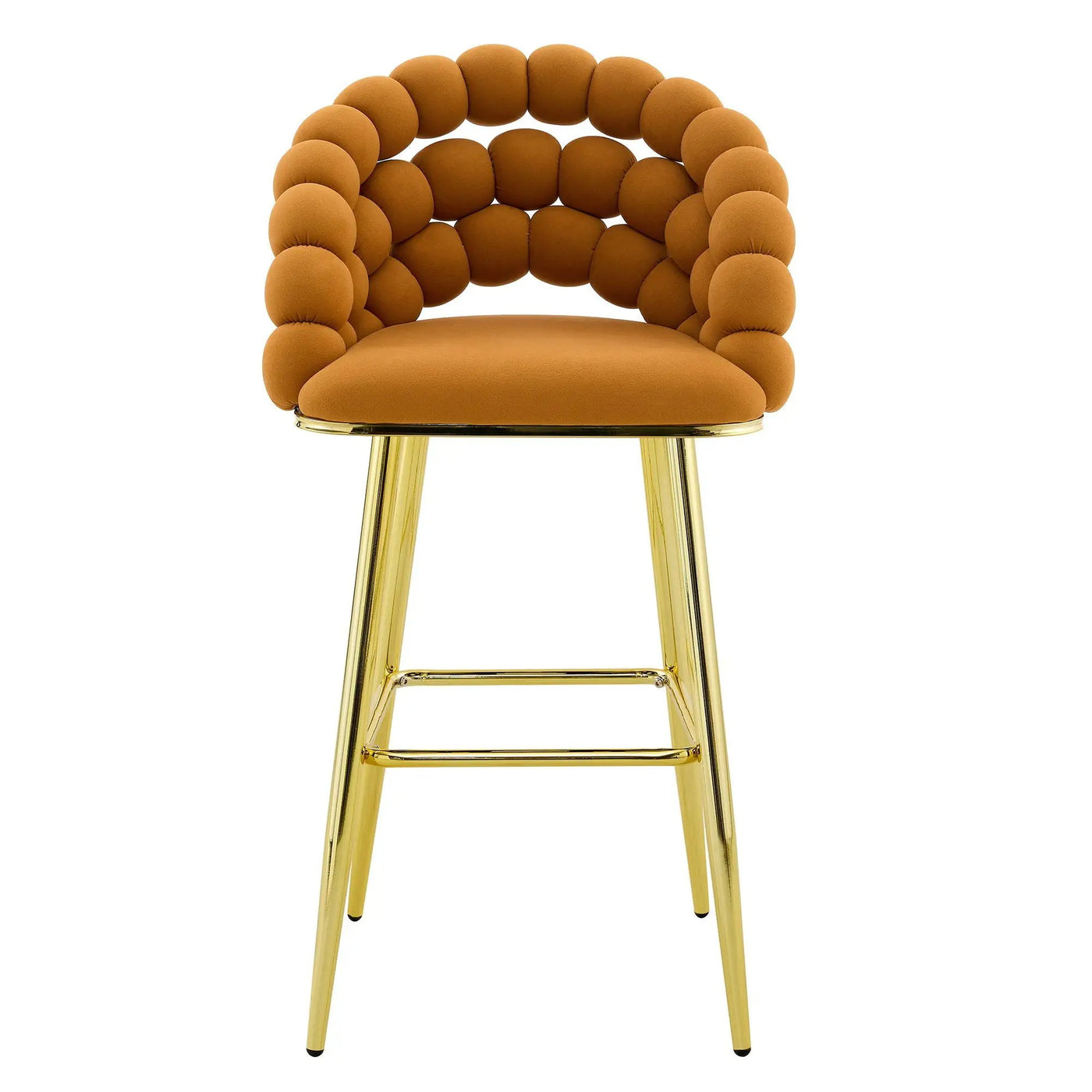 Bubble, Ball Chain Tufted Bar Chairs For Kitchen Island & Home Bar (Set of 2) by HouseOfZazla