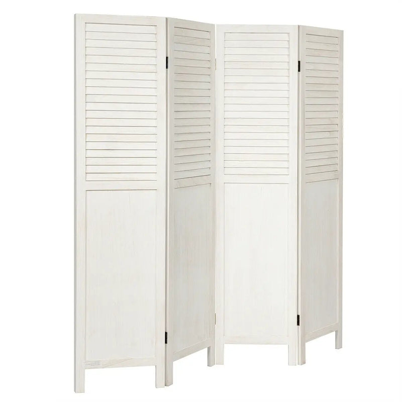 5.6 Ft Tall 4 Panel Folding Privacy Room Divider by DirectDeals