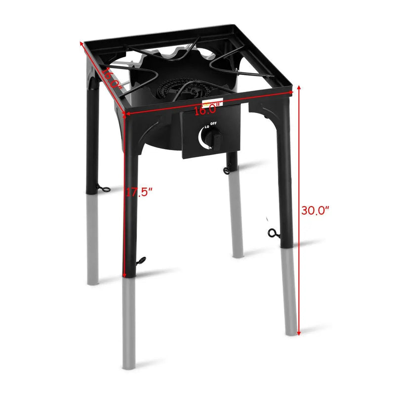 100000 BTU Portable Propane Outdoor Camp Stove with Adjustable Legs by DirectDeals