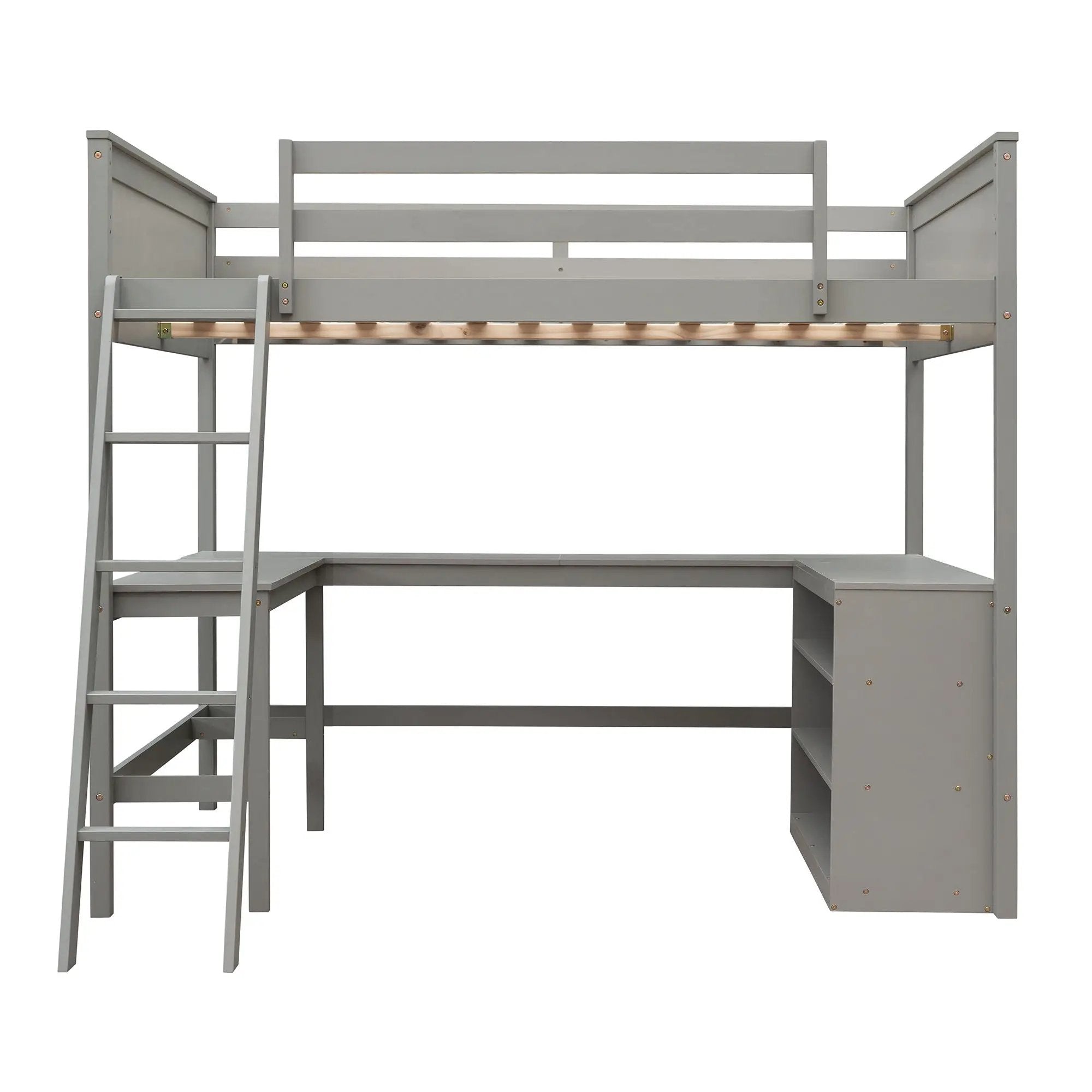 Loft Bed With Shelves With Desk