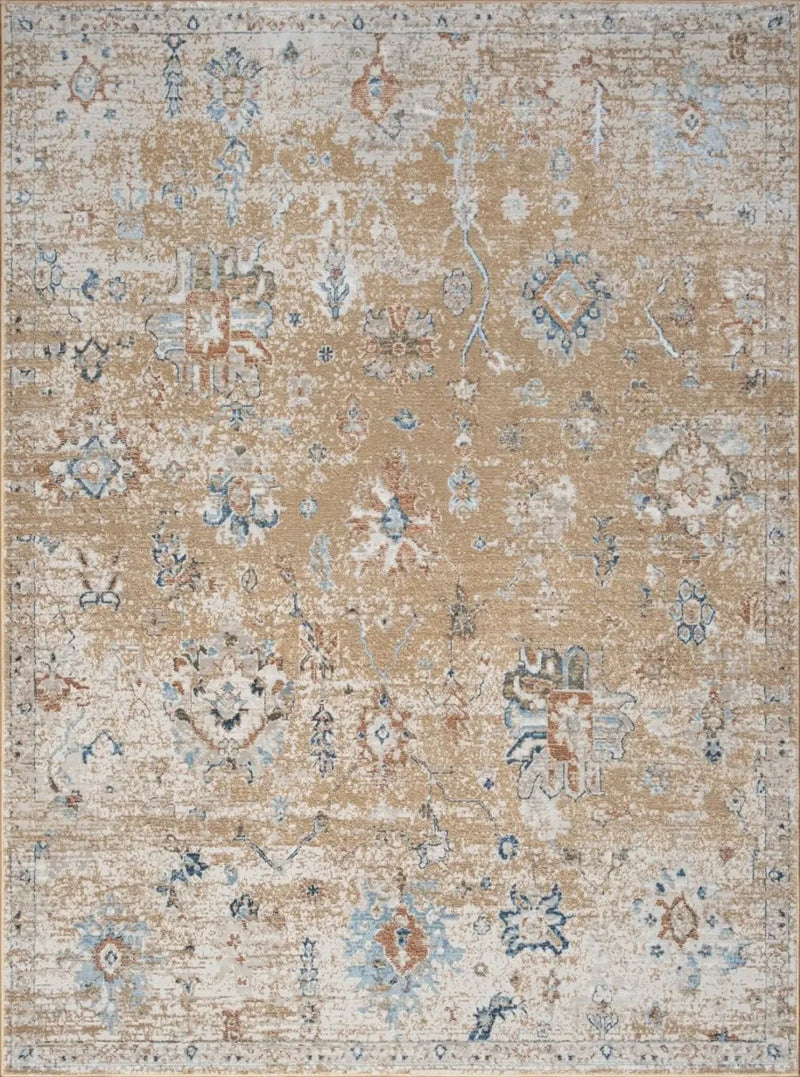 Noble - 5'3" X 7'3" Area Rug - Gold by HouseOfZazla