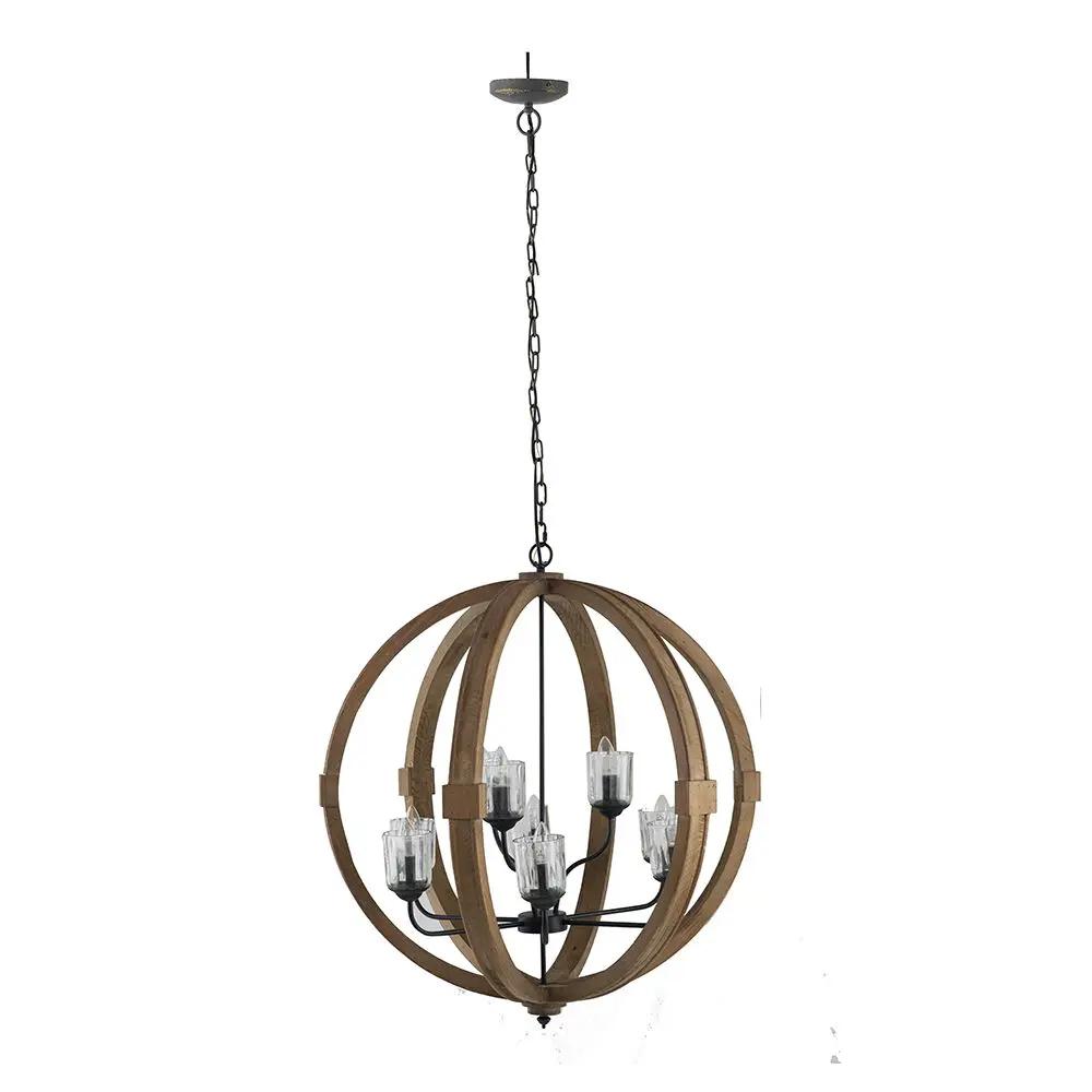 Chandelier, Hanging Light Fixture With Adjustable Chain For Kitchen, Bulb Not Included by HouseOfZazla