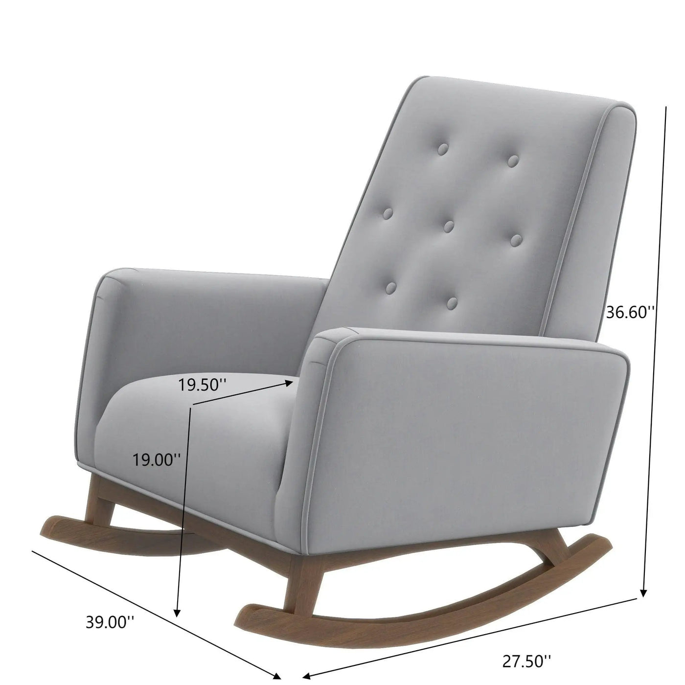Demetrius - Solid Wood Rocking Chair by HouseOfZazla