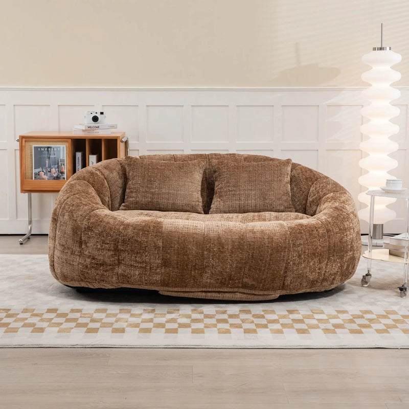 Bean Bag Lazy Sofa, Durable Comfort Lounger High Back Bean Bag Chair Couch by HouseOfZazla