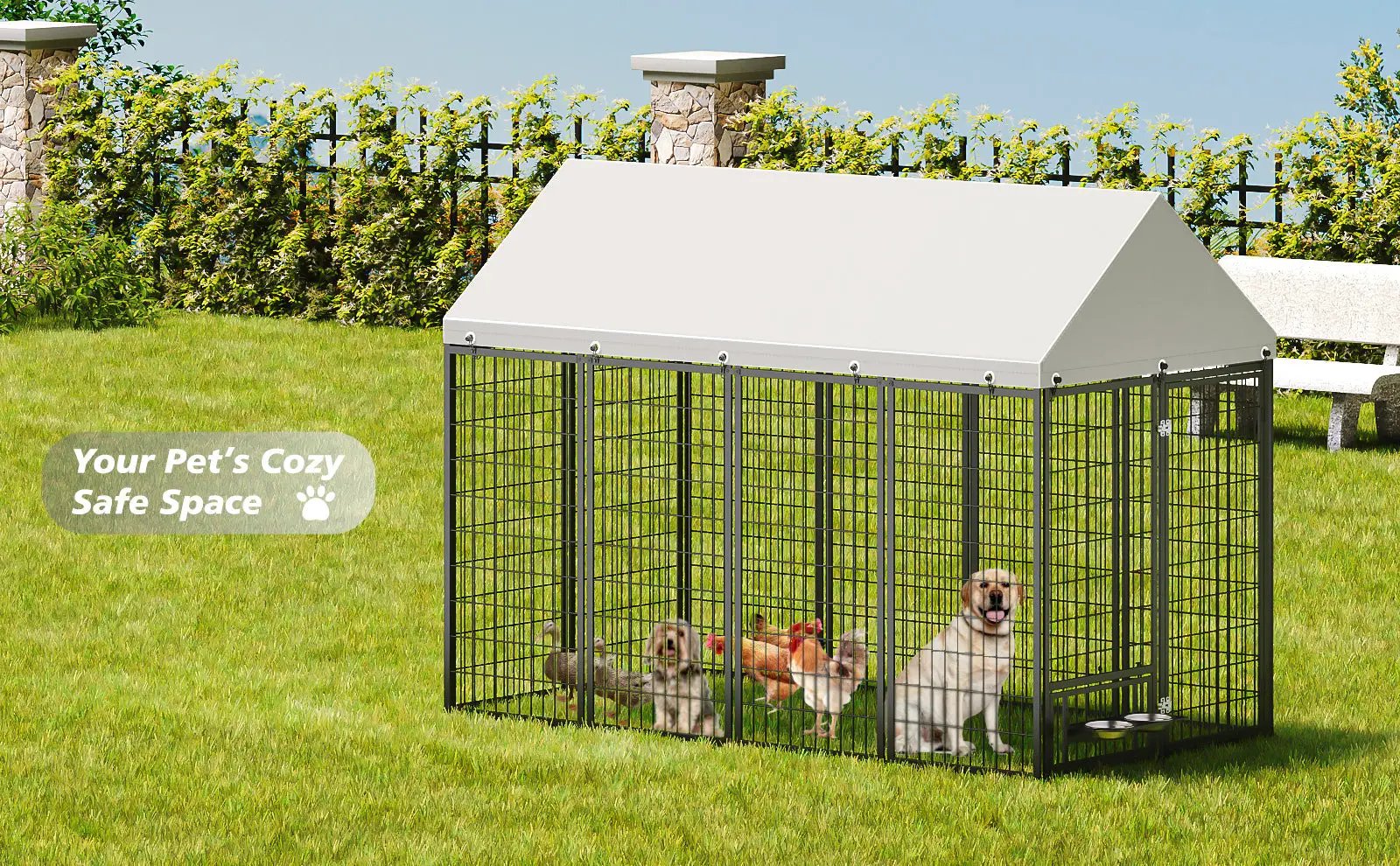 Large Dog Kennel Outdoor Pet Pens by HouseOfZazla