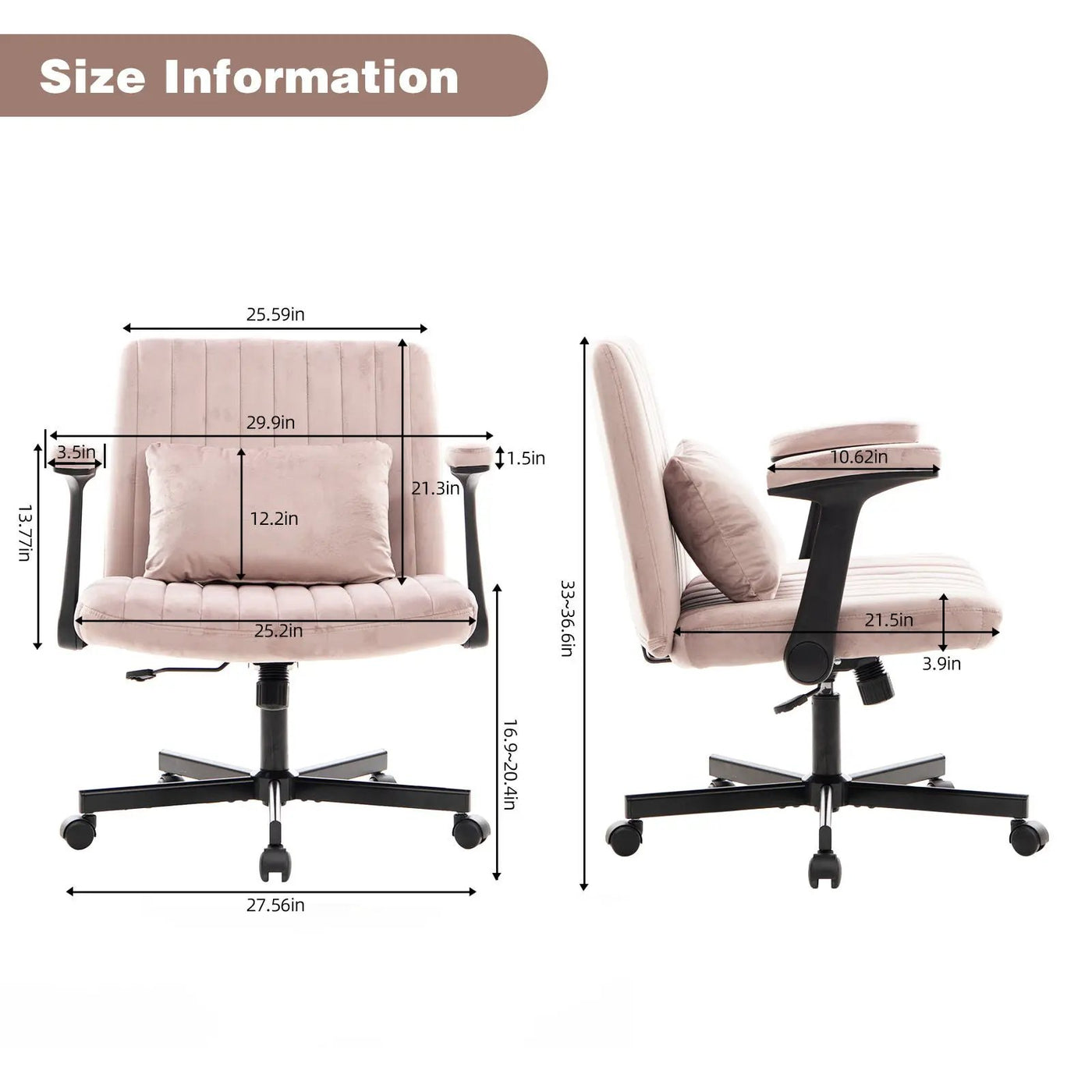 Criss Cross Armrest Office Chair With Wheels by HouseOfZazla