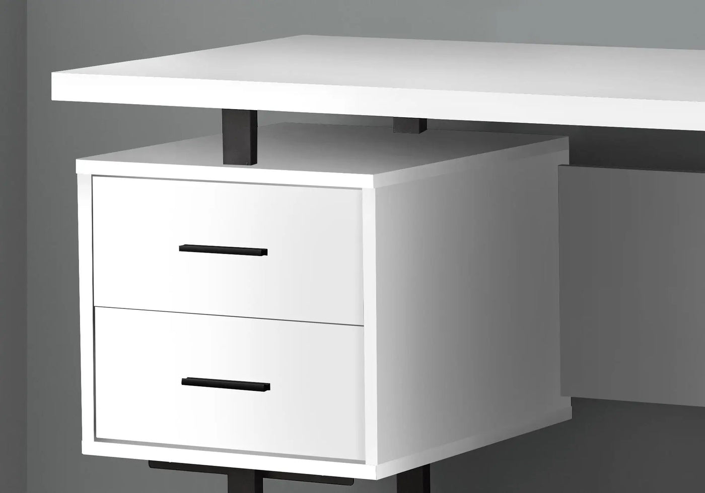 Computer Desk For Home Office, Laptop, Left, Right Set - Up, Storage Drawers, Contemporary & Modern by Unique Piece Furniture