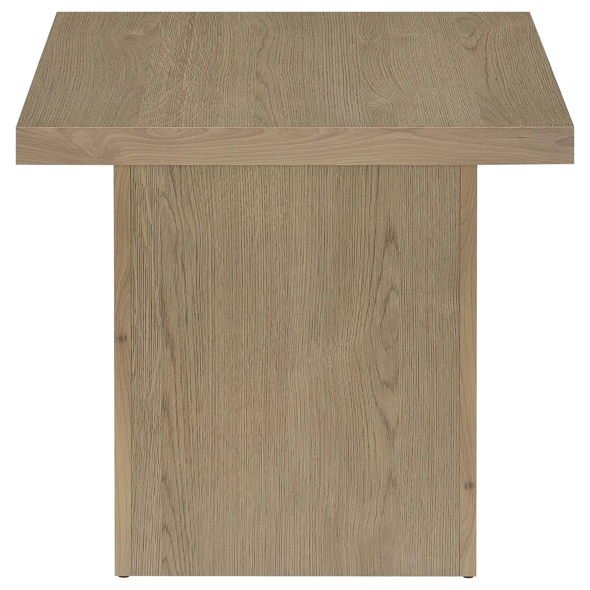 Devar Square Engineered Wood Side End Table Latte by Unique Piece Furniture