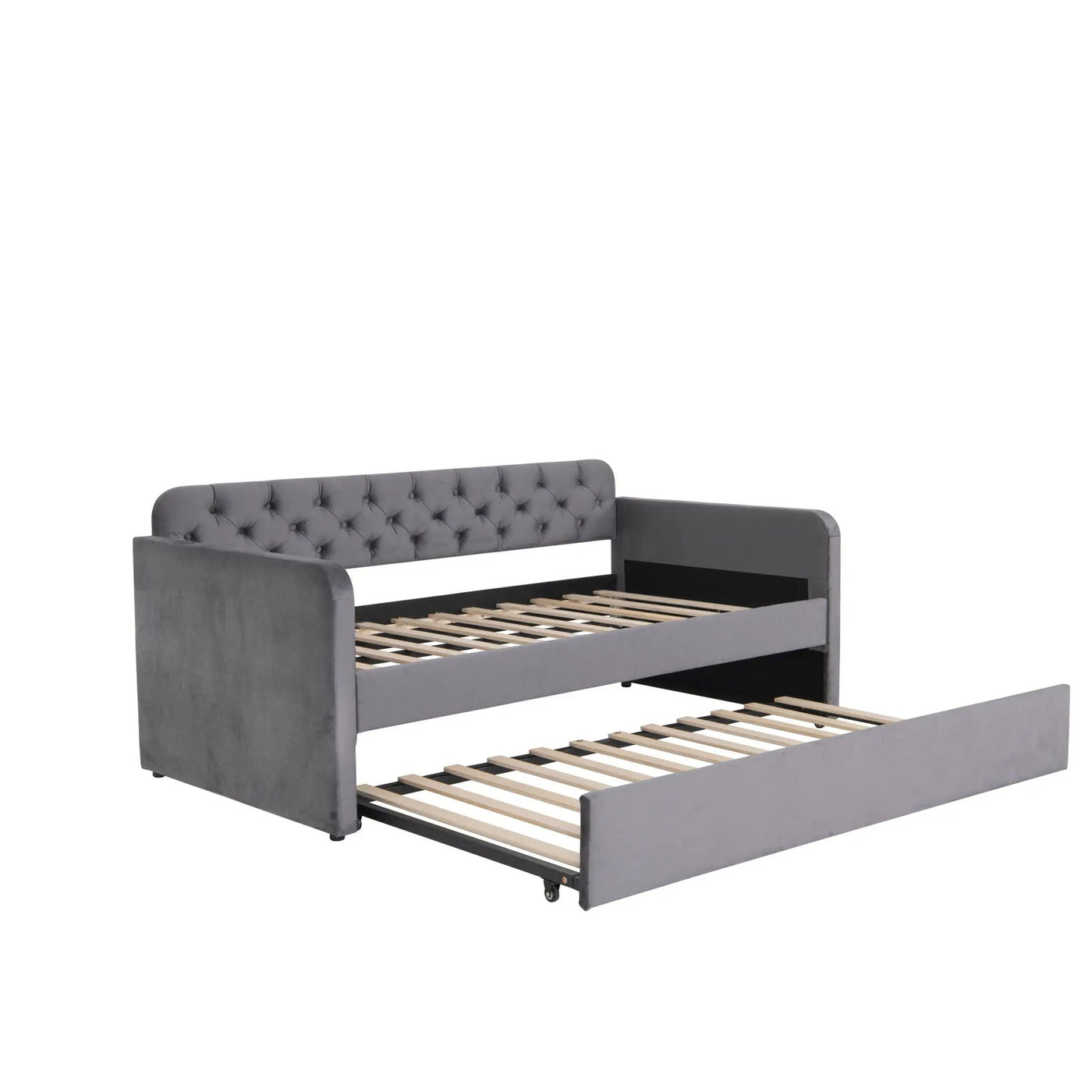 Upholstered Daybed With Trundle And USB Charging Design by HouseOfZazla