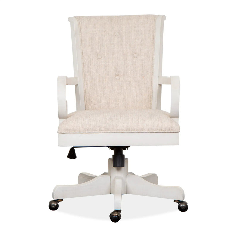Bronwyn - Fully Upholstered Swivel Chair - Alabaster by Unique Piece Furniture