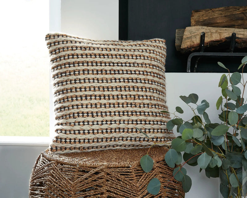 Nealington - Pillow - Brown / Black / White by Unique Piece Furniture