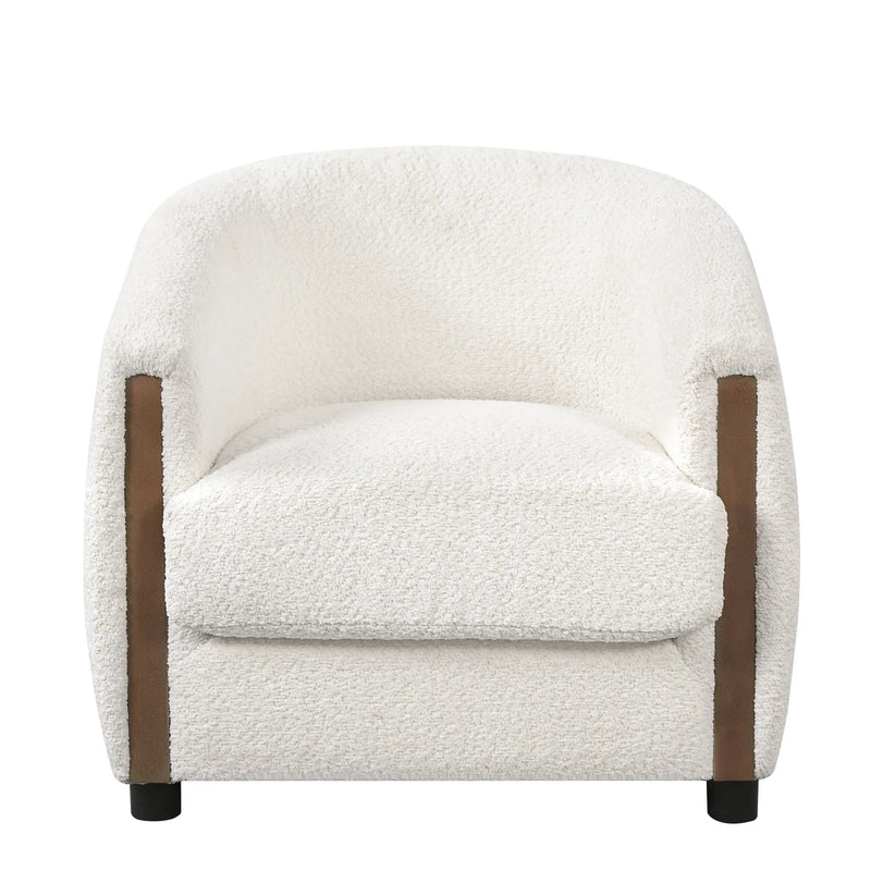 31.8" Modern Curved Barrel Accent Chair by HouseOfZazla