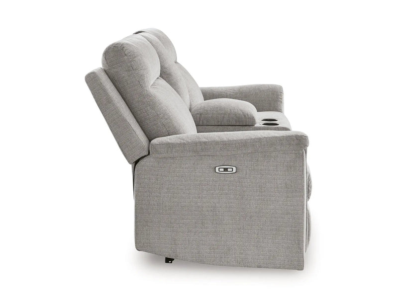 Barnsana - Dbl Power Reclining Loveseat With Console by Unique Piece Furniture