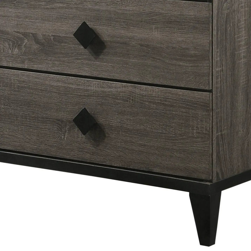 Avantika - Faux Marble Top Rustic Dresser - Gray / Marble / Oak by Unique Piece Furniture