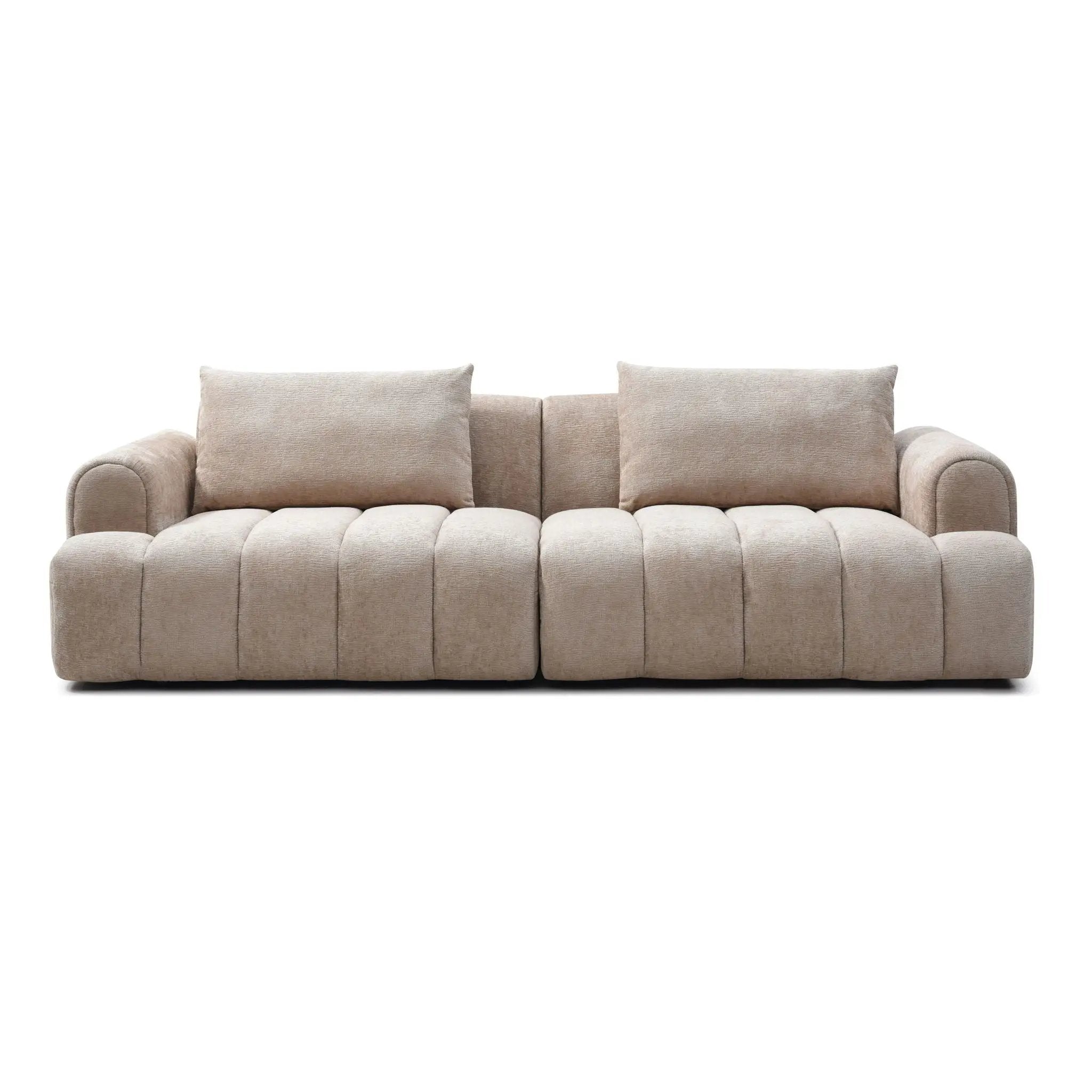4 Seater Sectional Sofa For Living Room Spaces - Camel by HouseOfZazla