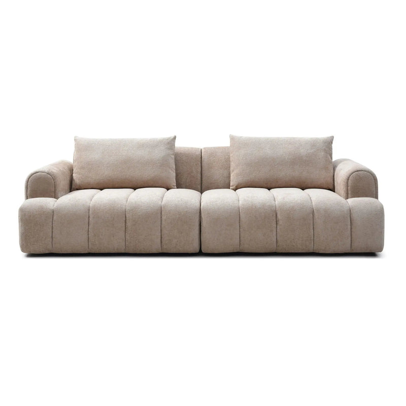4 Seater Sectional Sofa For Living Room Spaces - Camel by HouseOfZazla
