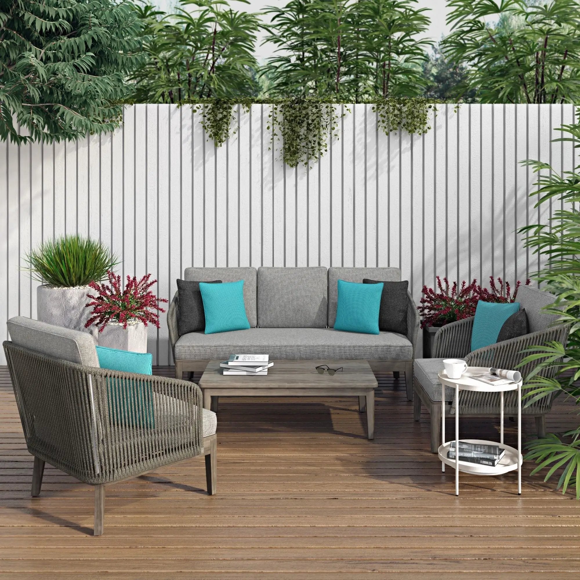 Carmel - Outdoor Conversation Chair - Sand Drift by Unique Piece Furniture
