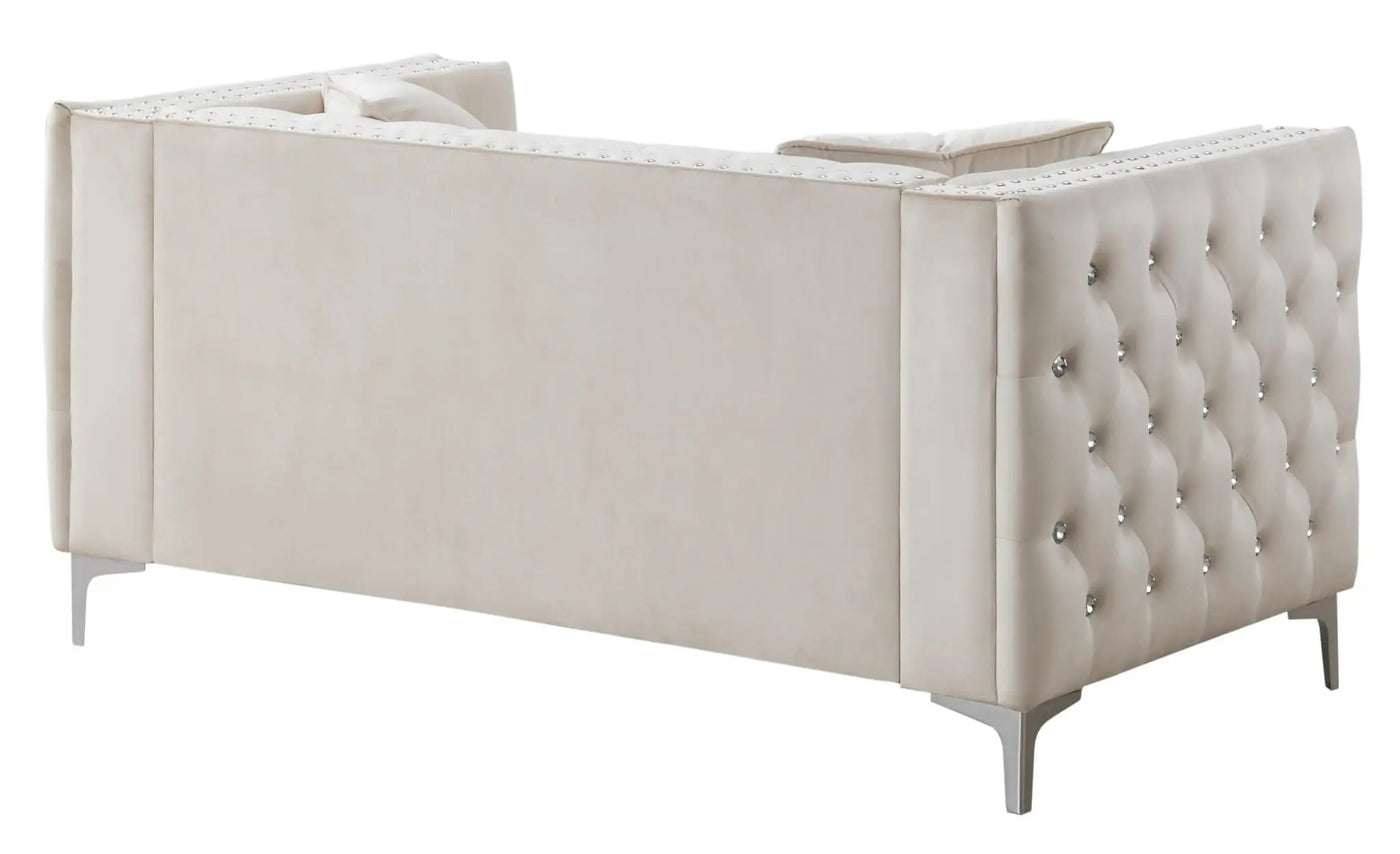 Elegant Track Arm Loveseat by HouseOfZazla