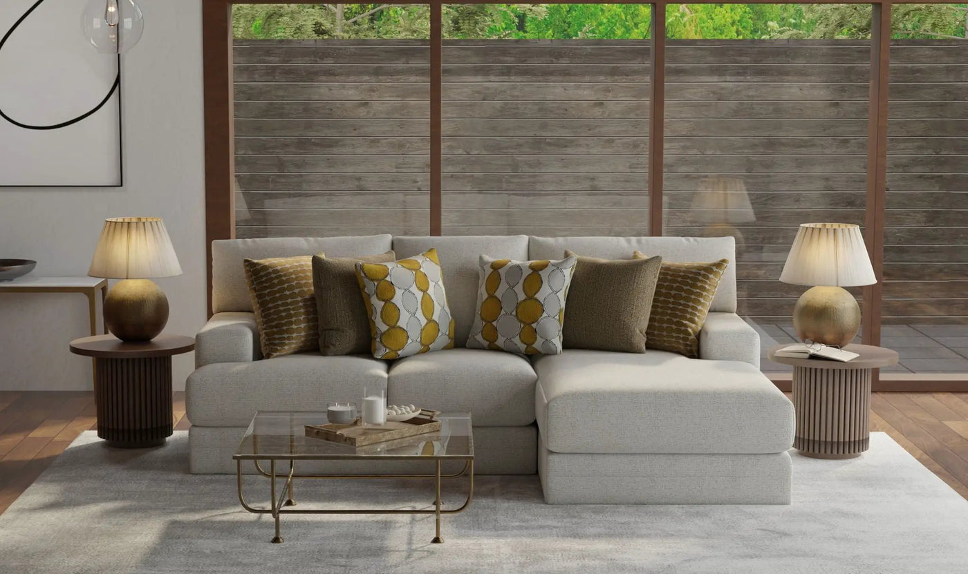 Tori - Sectional With Comfort Coil Seating And Accent Pillows Included by Unique Piece Furniture