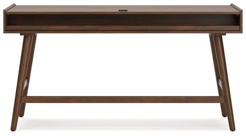 Lyncott - 3 Pc. - Home Office Desk, Chair, Bookcase - Brown by Unique Piece Furniture