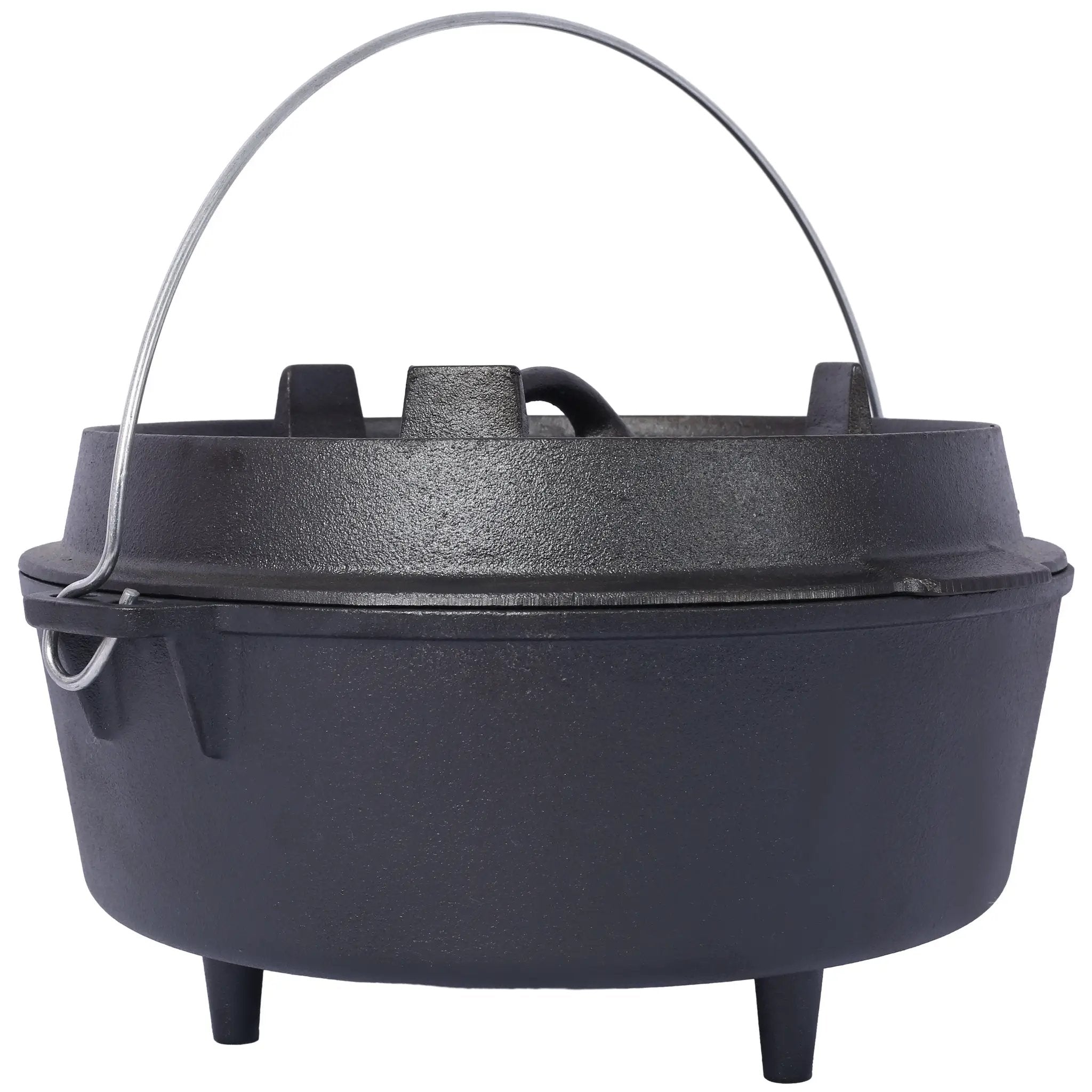 Pre-Seasoned Cast Iron Dutch Oven With Skillet Lid by HouseOfZazla