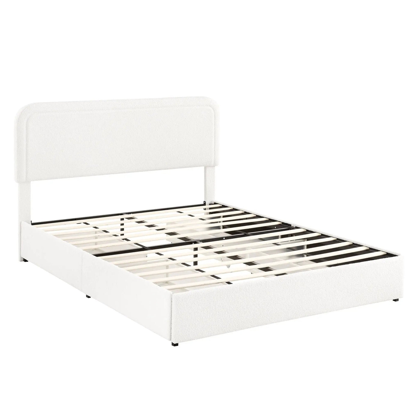 Liv - Patented With Drawers Upholstered Storage Platform Bed by HouseOfZazla